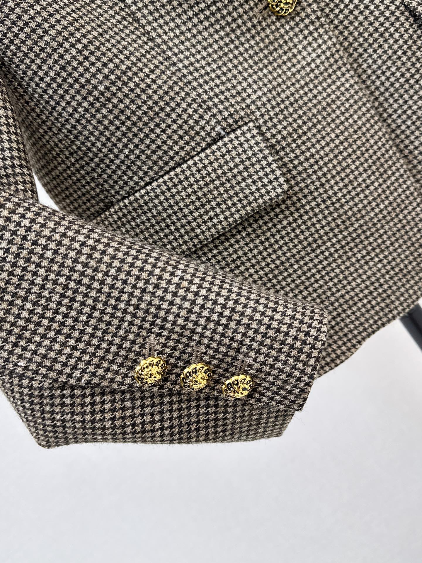 Chan 26fw houndstooth blazer