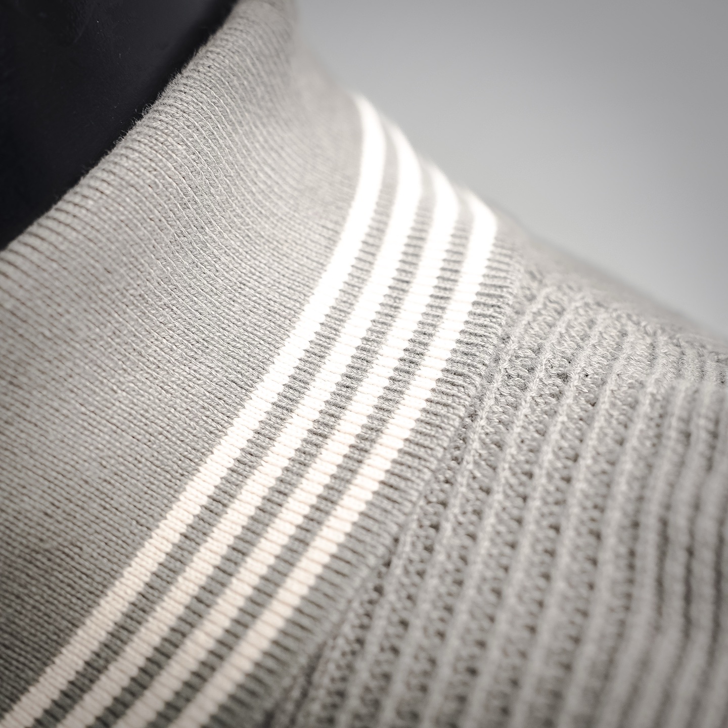 Brunello striped collar Polo