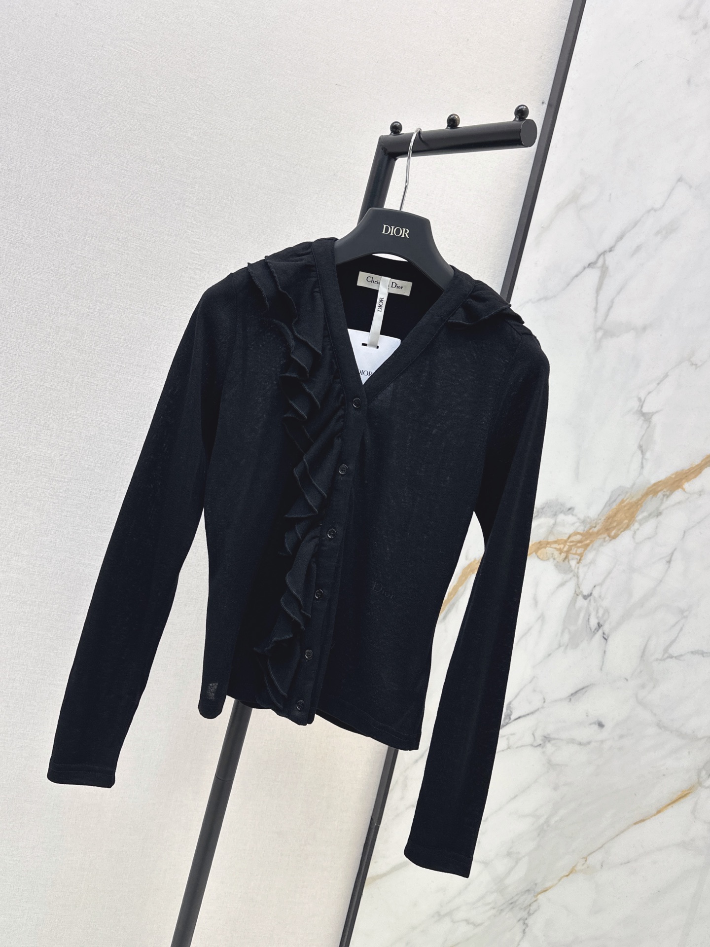 CD 26fw ruffle basic tee