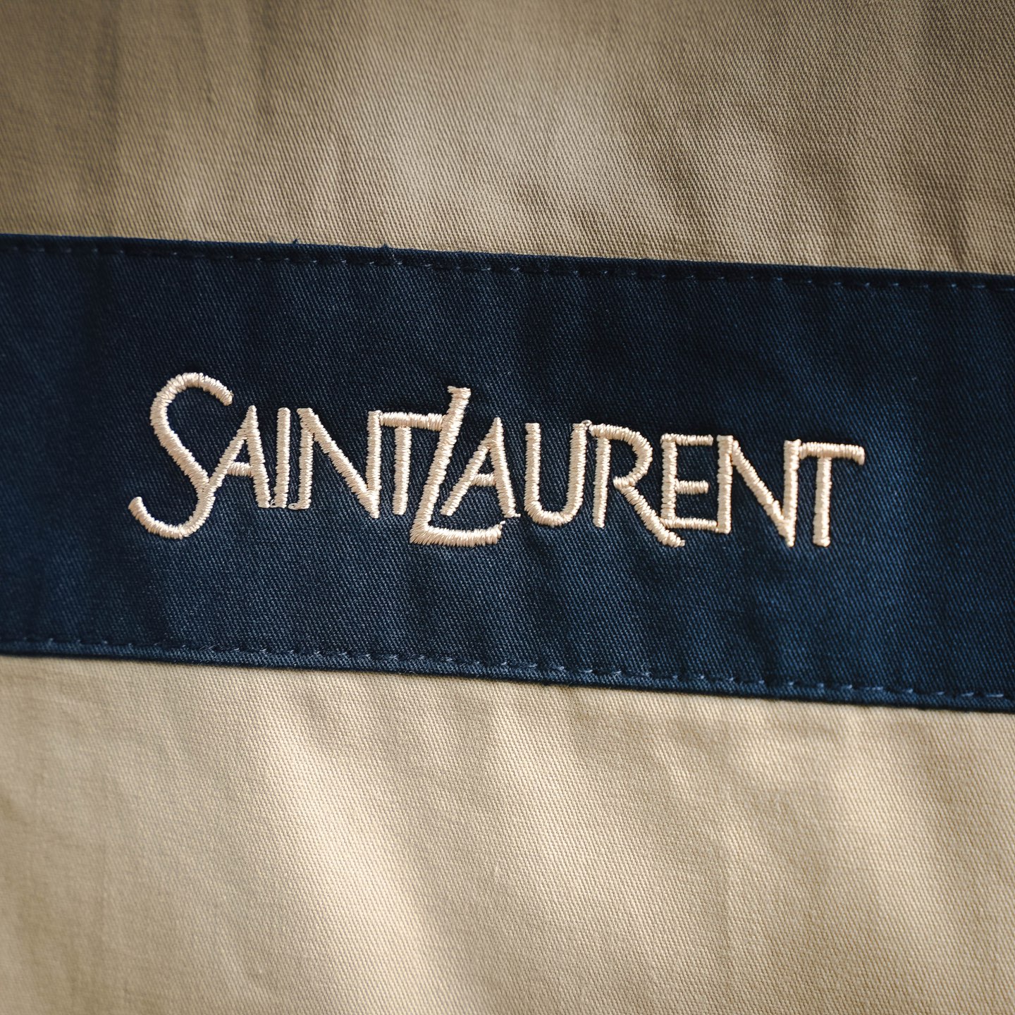 Saint embroidered splicing jacket