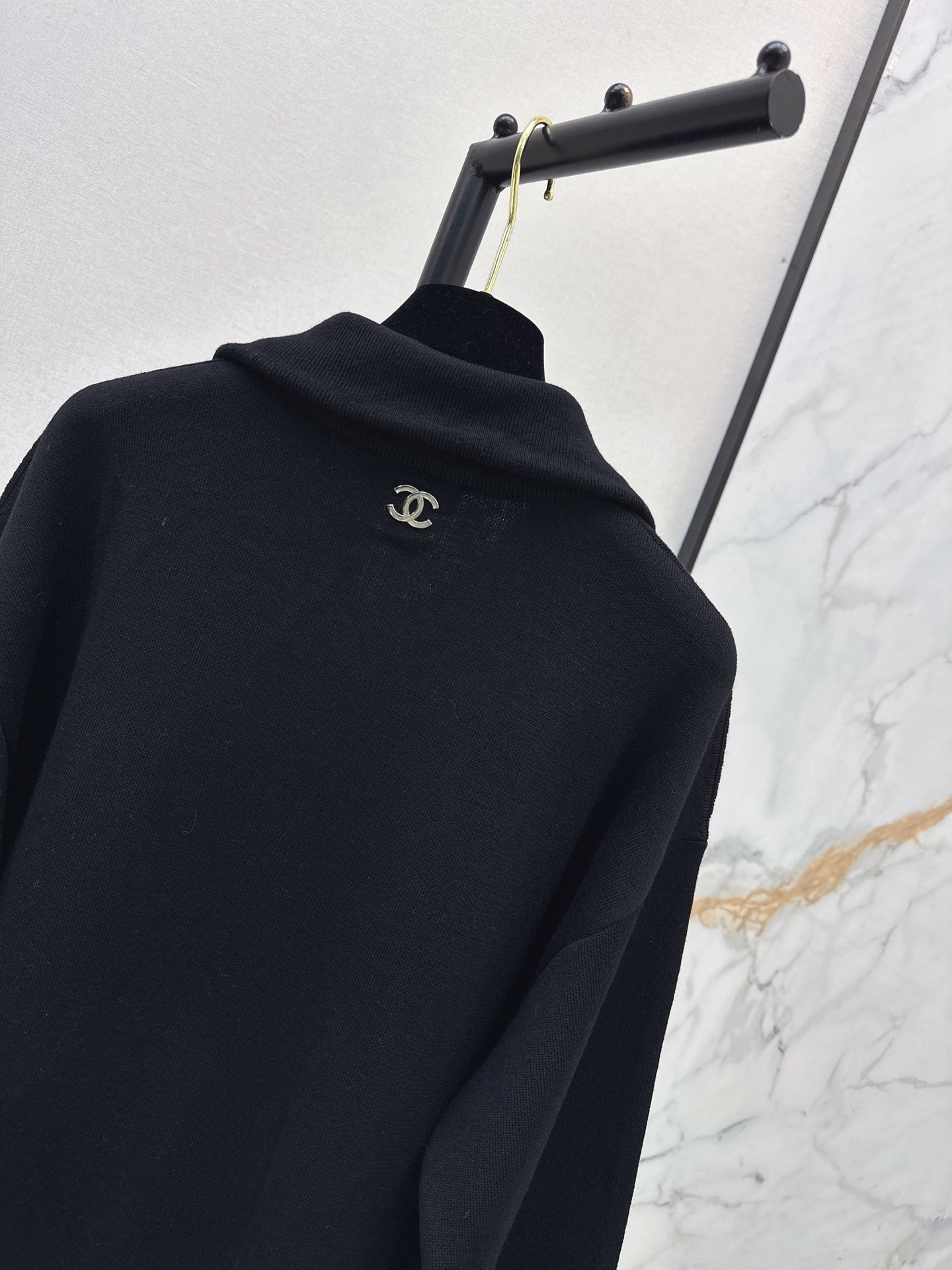 Chan 26fw zip-up knitwear
