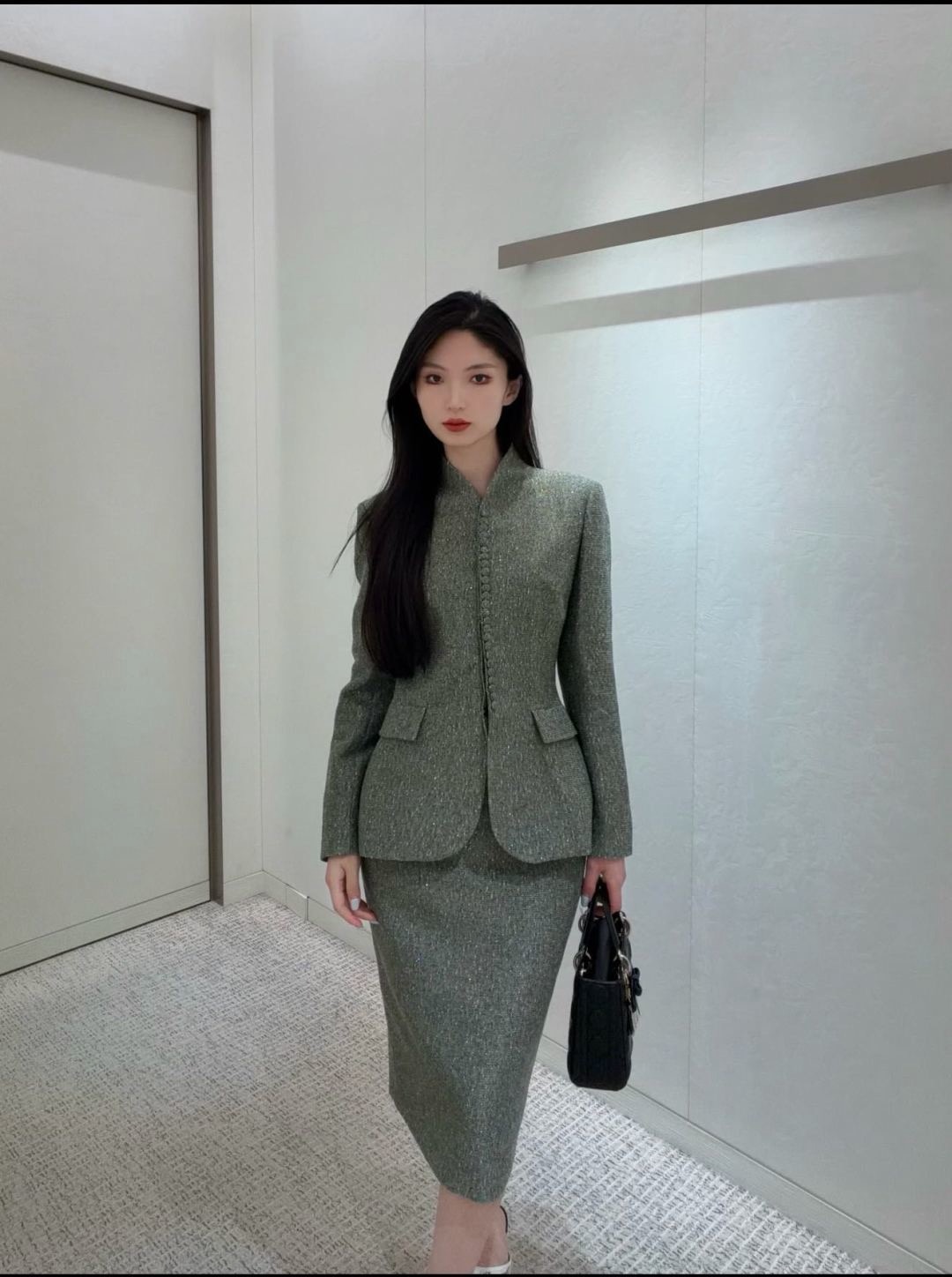 CD 26fw stand collar blazer