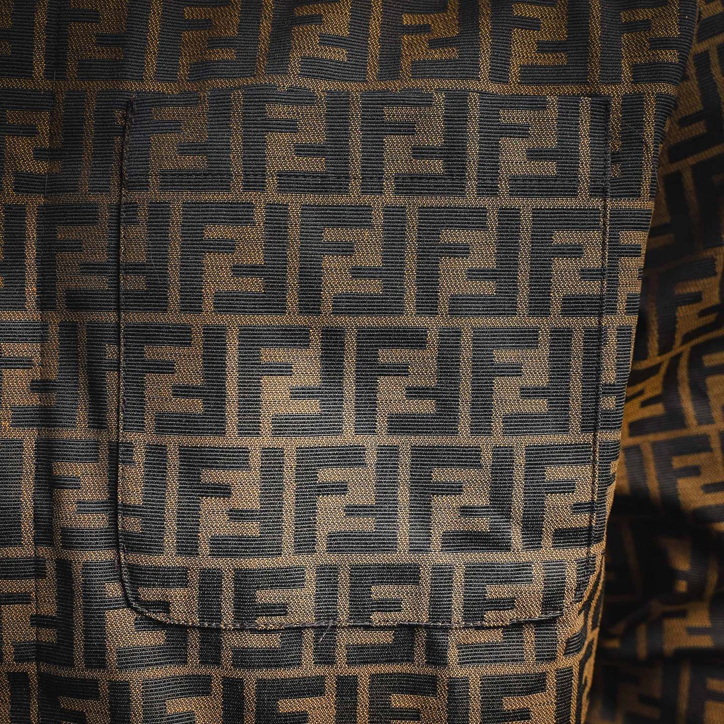 Fend all-over jacquard shirts