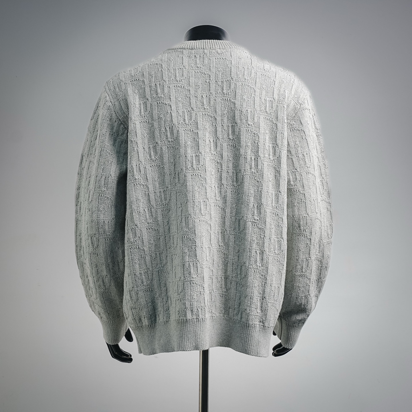CD jacquard knit sweater