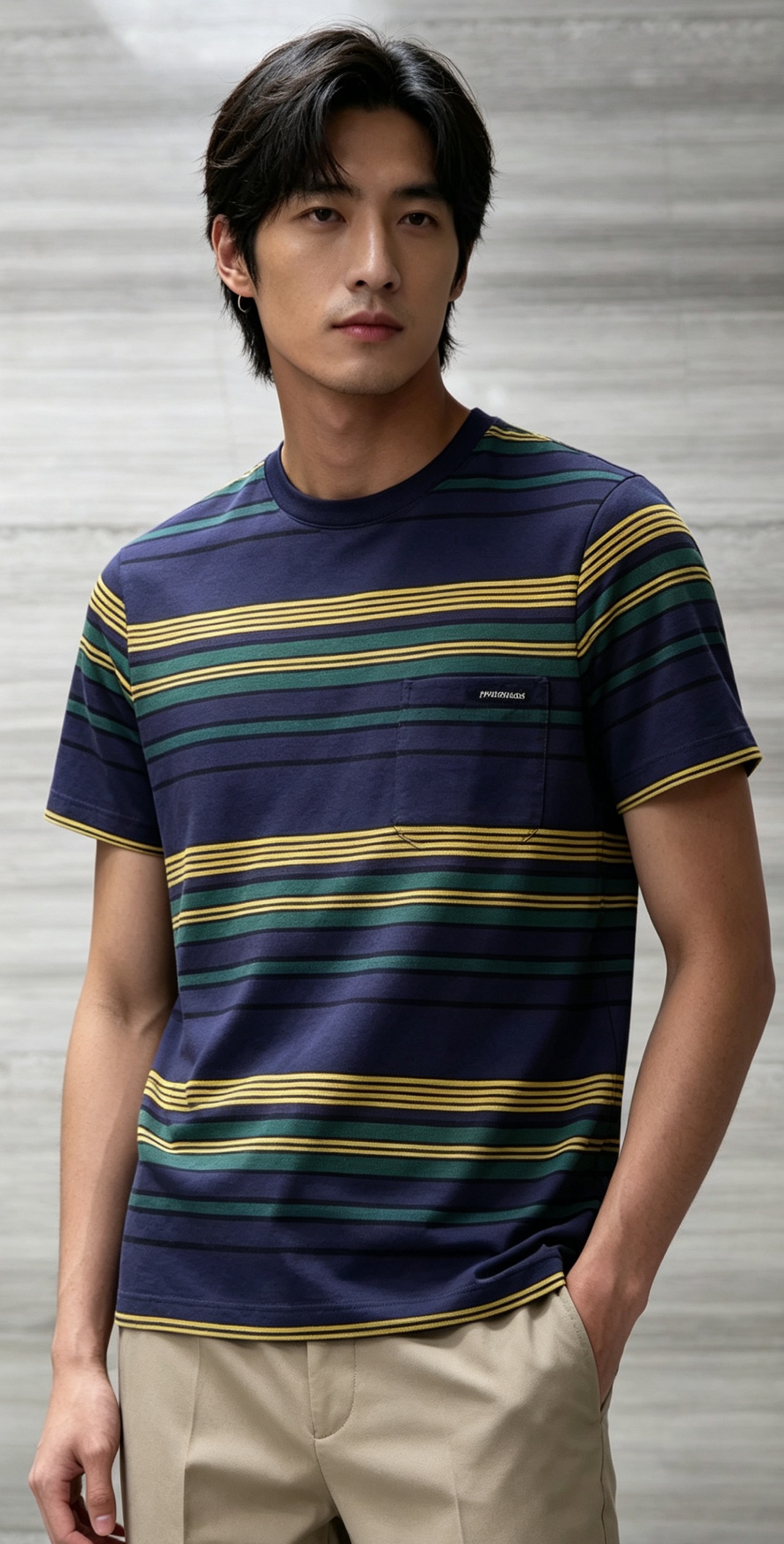 Miu striped knit t-shirt