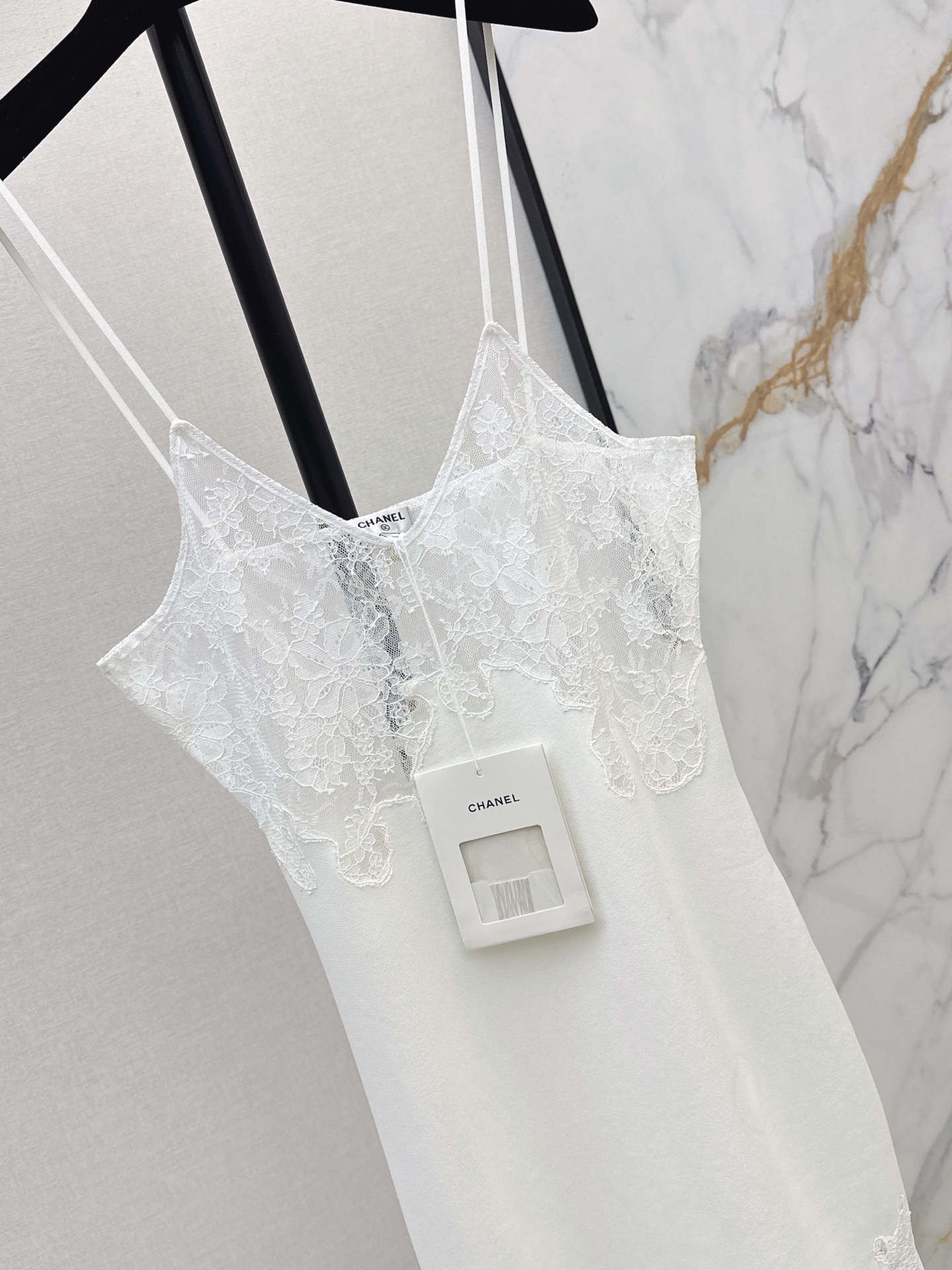 Chan 26ss lace slip dress