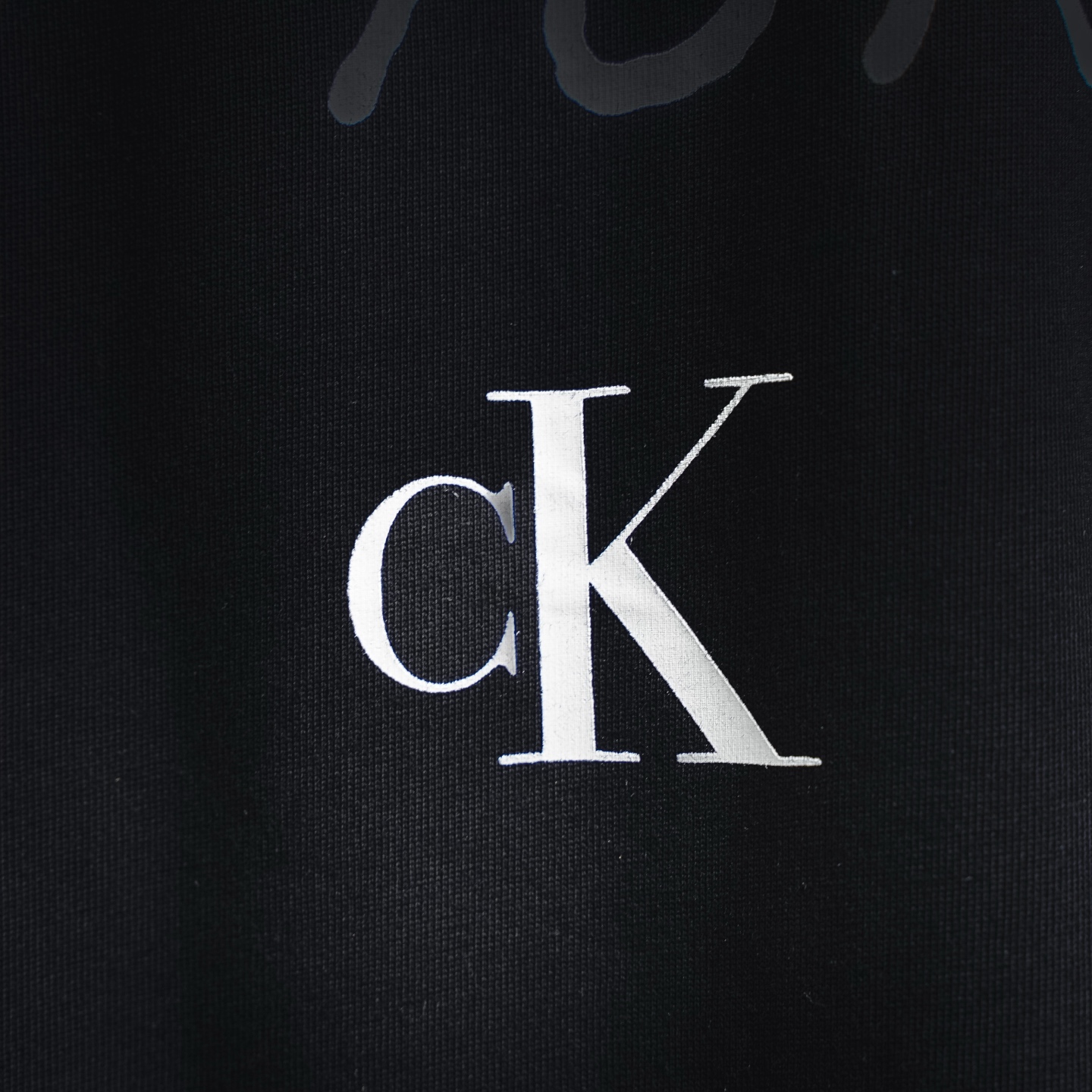 CK letter graffiti logo t-shirt