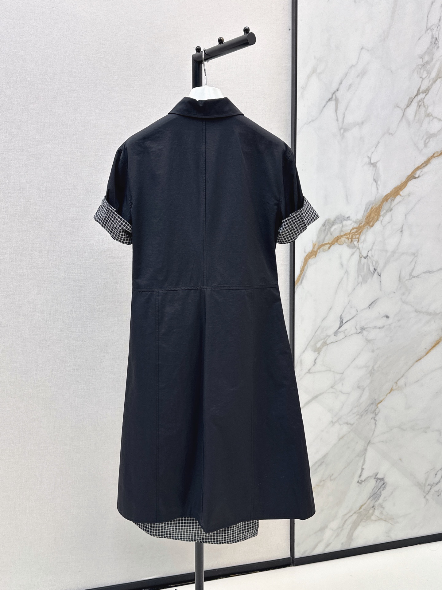 Loe 26ss asymmetrical shirt dress