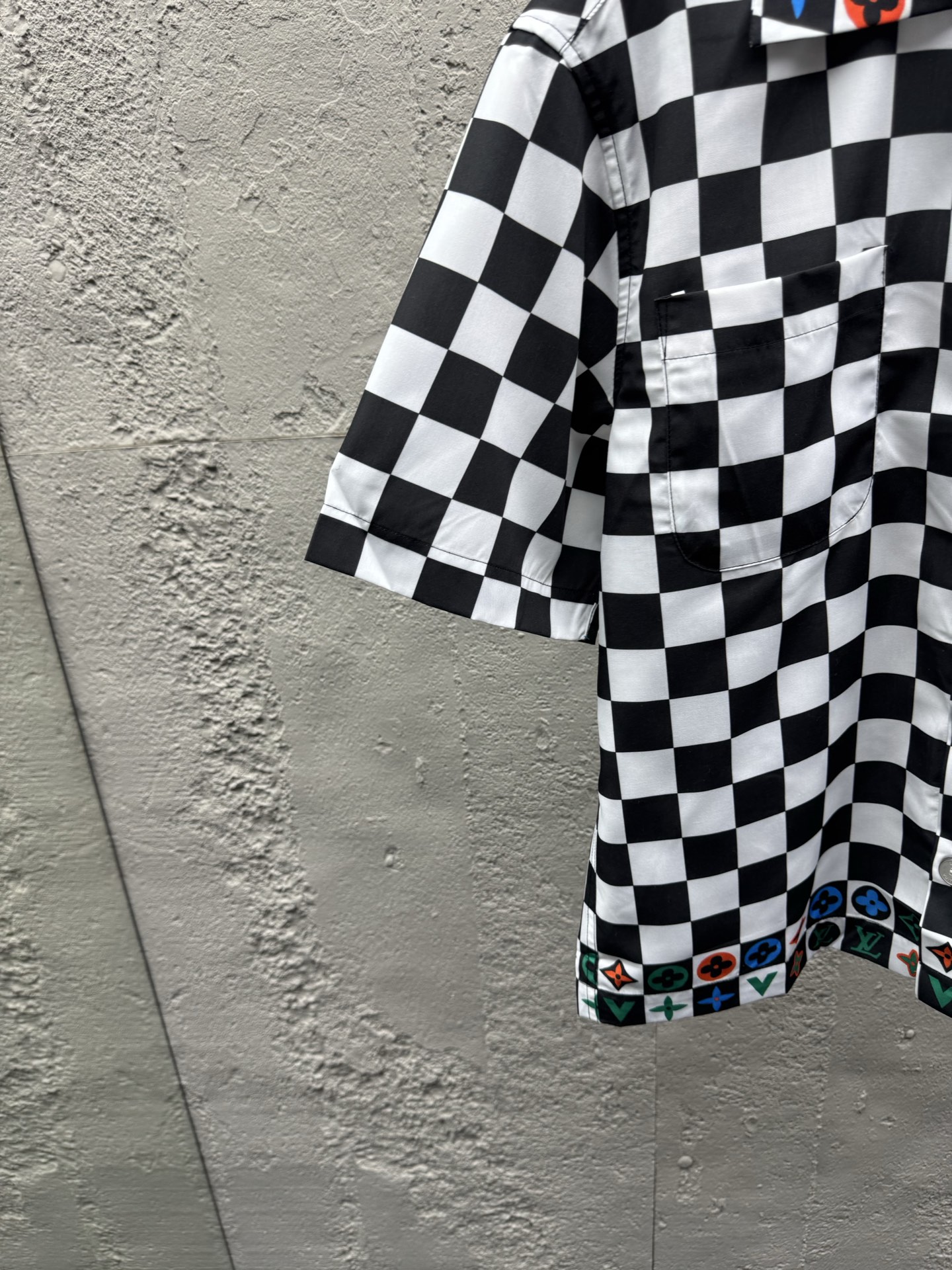 Louis checkerboard graphic t-shirt