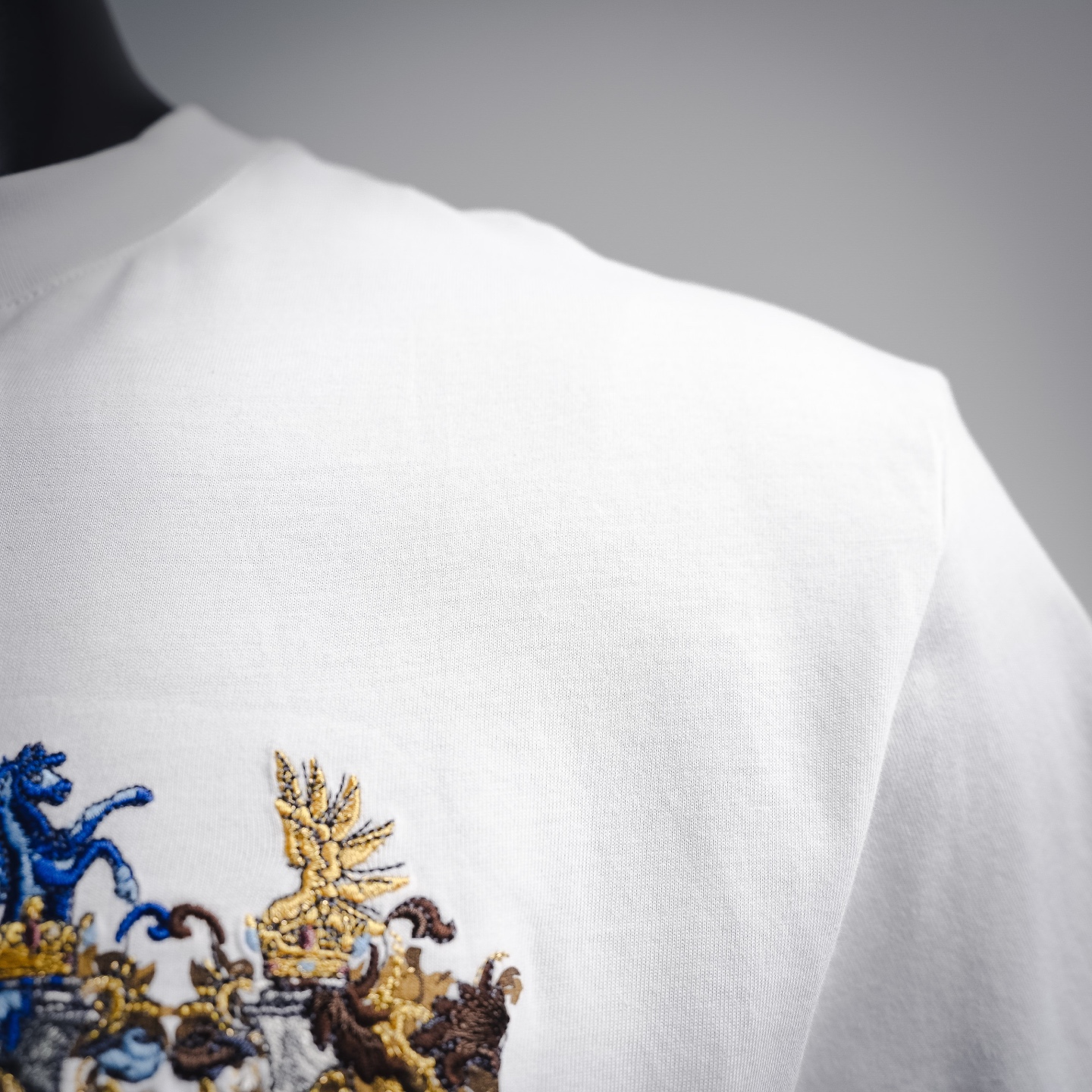 CD badge embroidered t-shirt