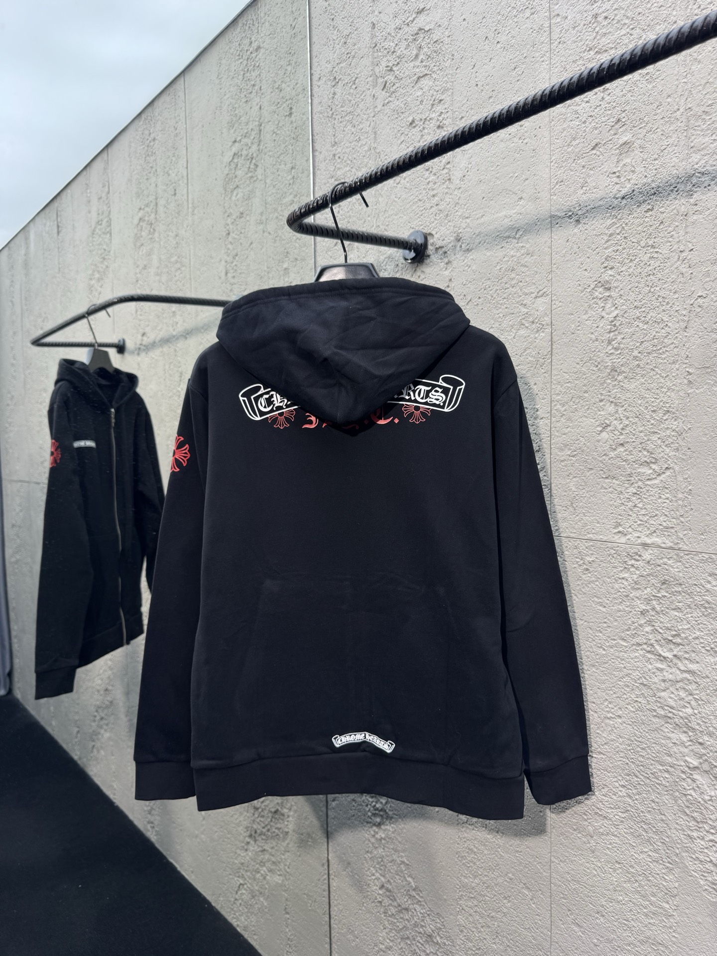 Chrome printed zip-up jacket