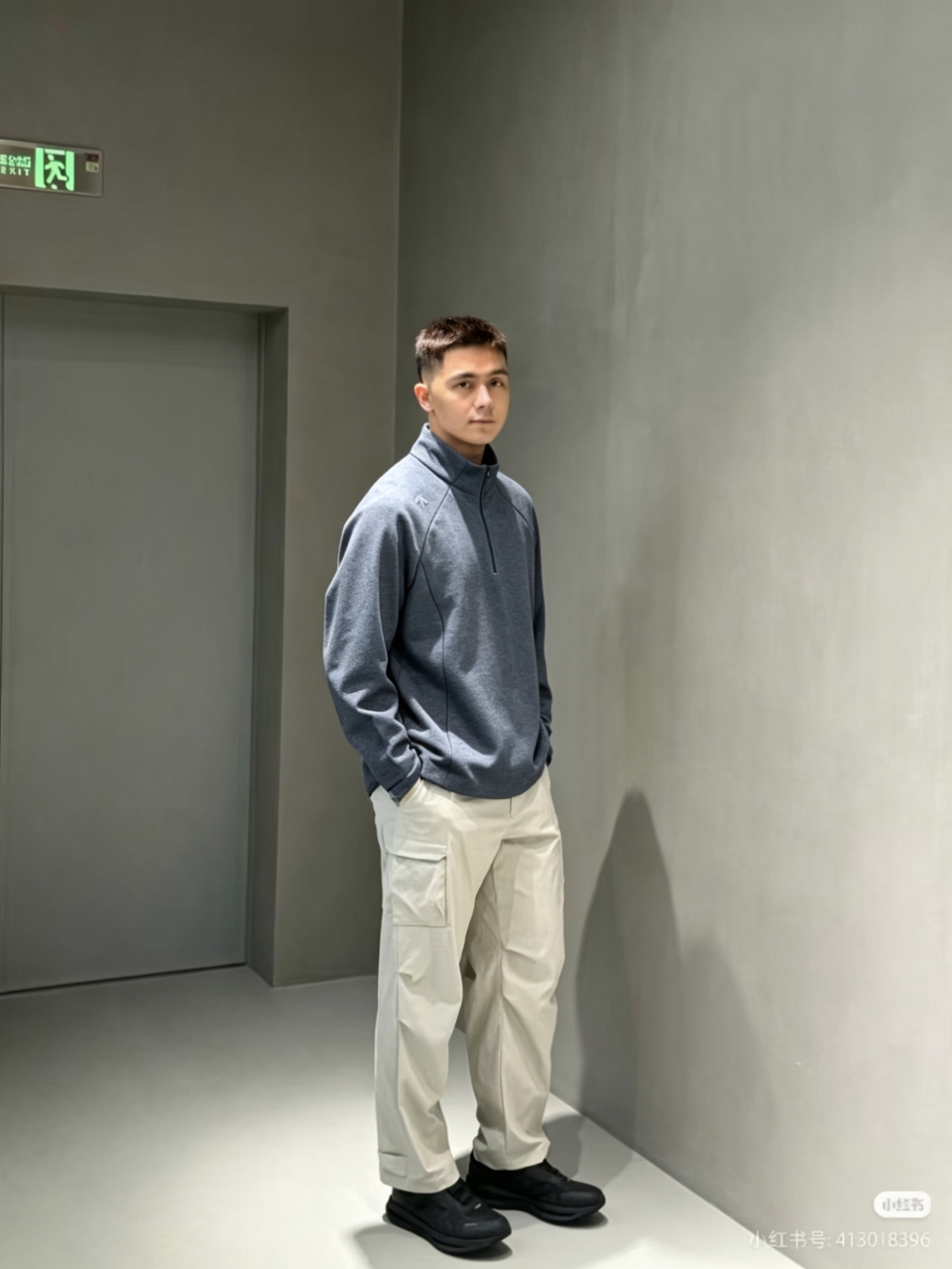 Desce zip-up knit sweatshirt