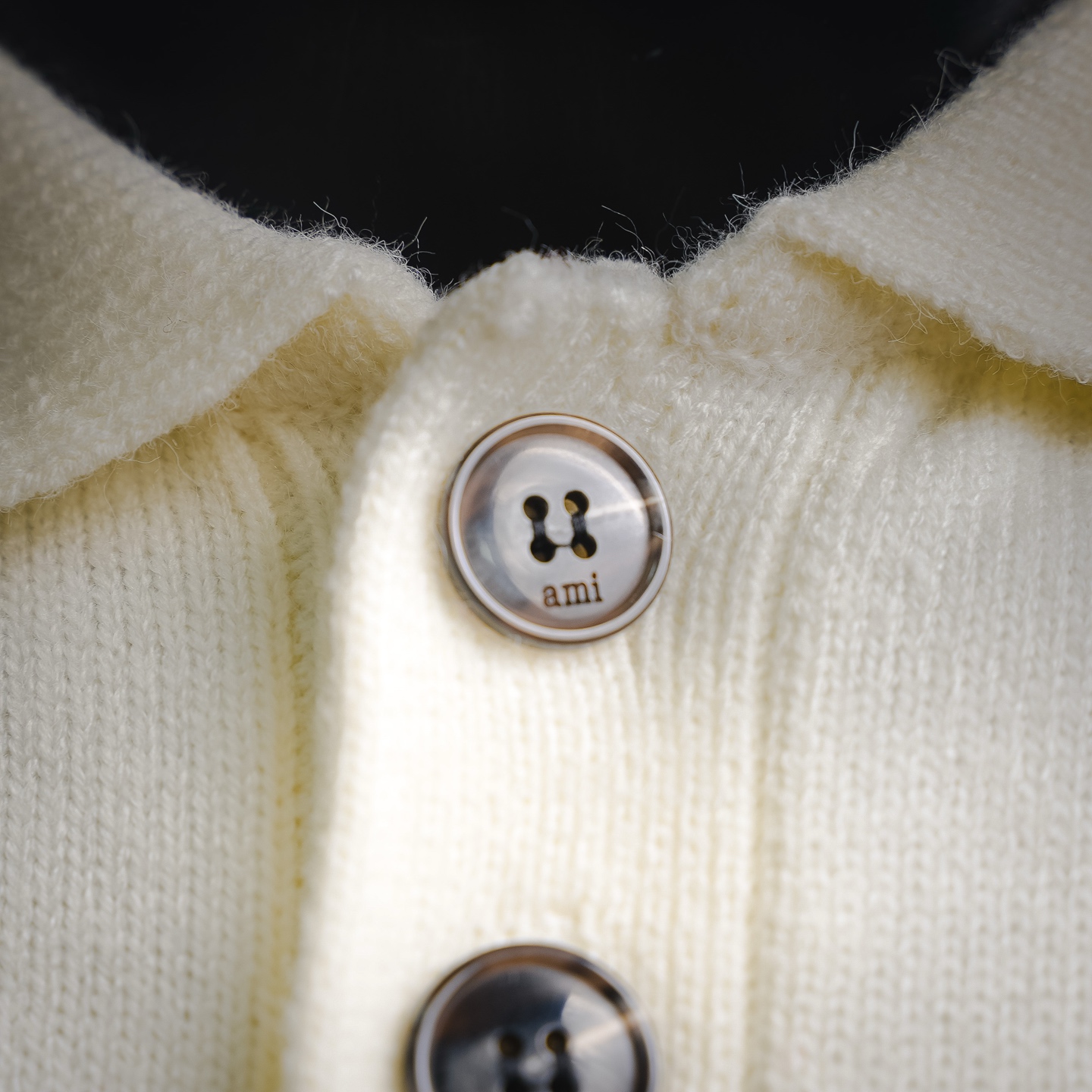Ami jacquard knit sweater