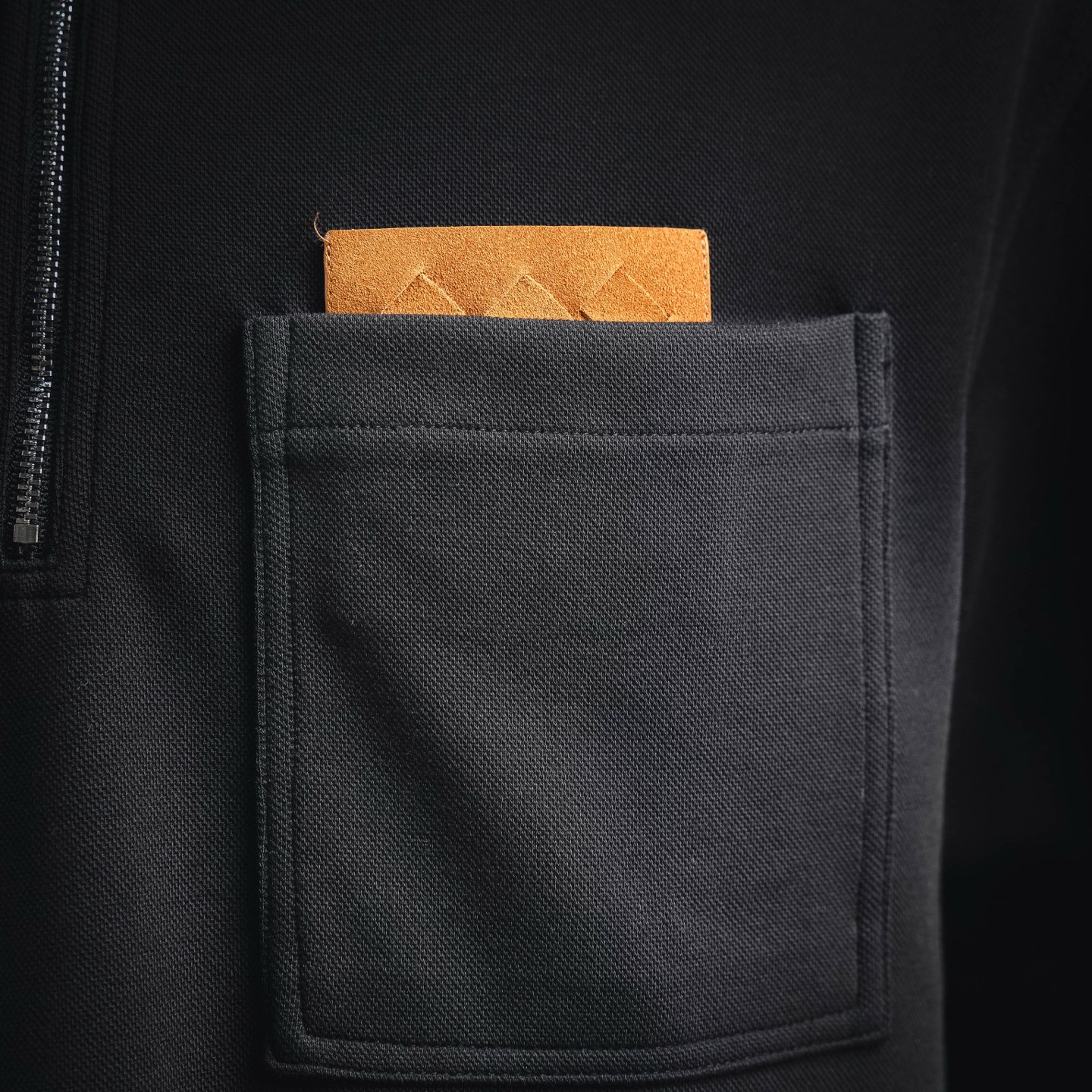 Bottega zip-up t-shirt