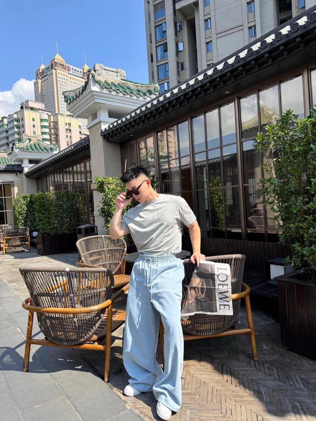 Loe embroidered pants
