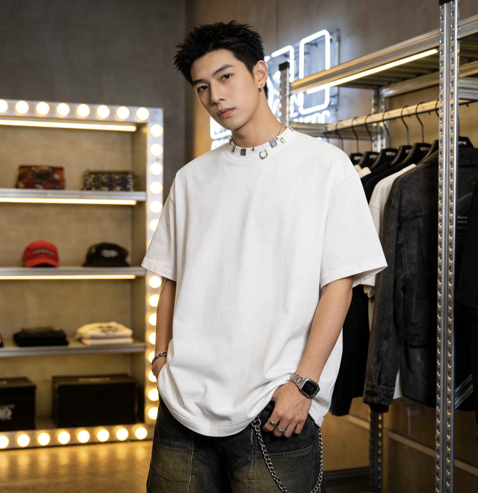 Balen ripped t-shirt