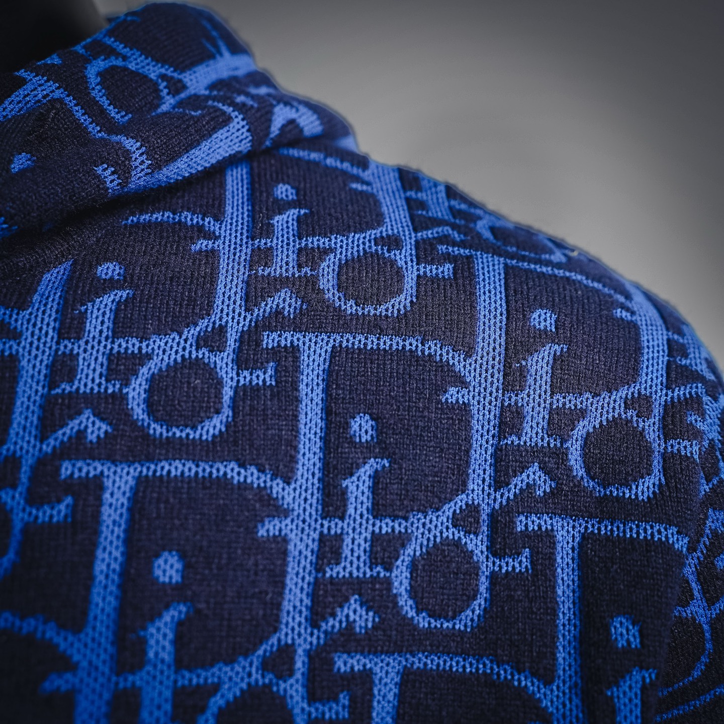 CD all-over jacquard coat