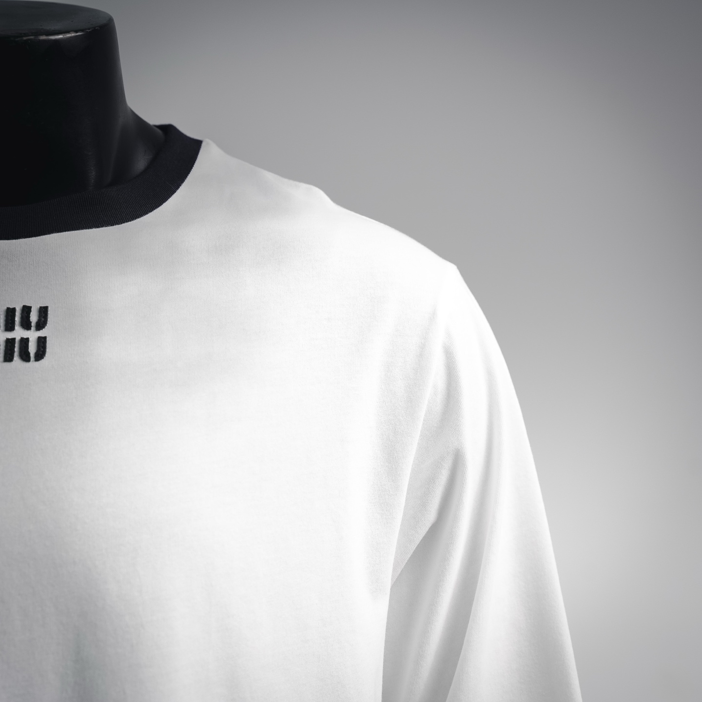 Miu splicing sweatshirt