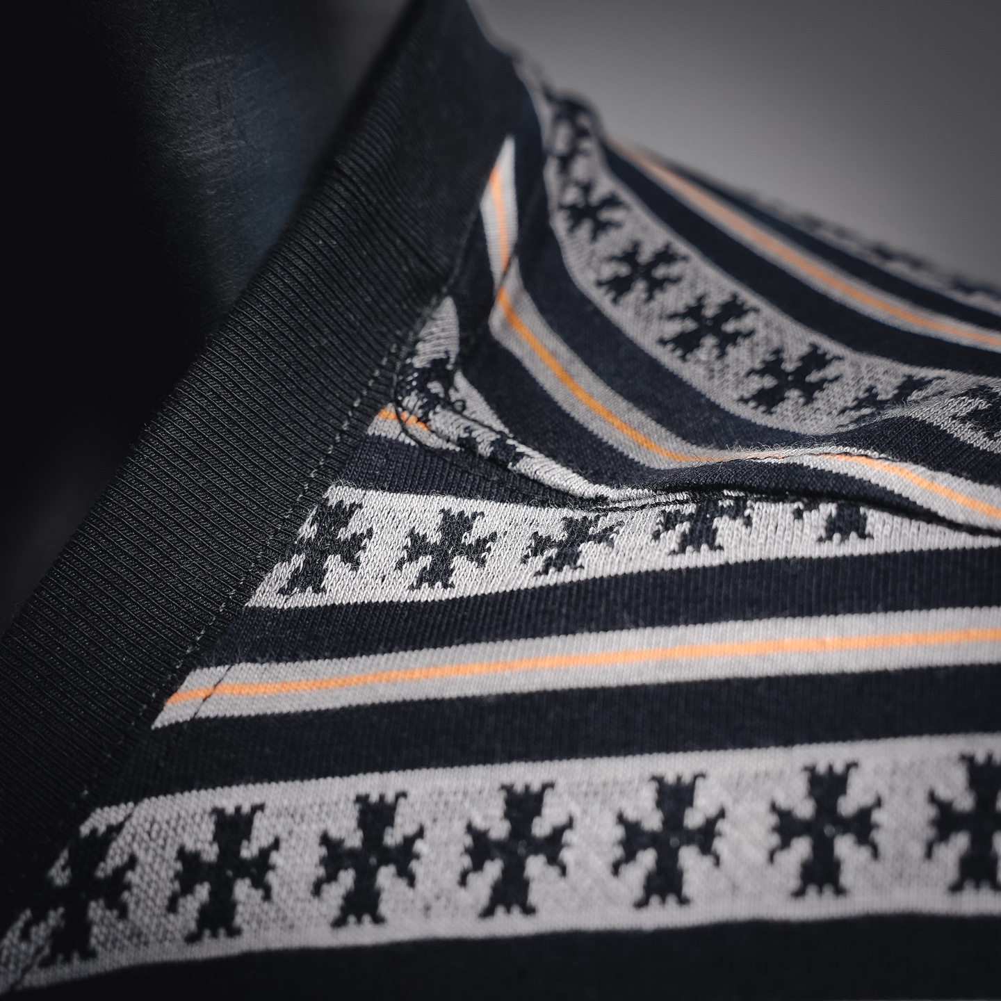 Chrome striped all-over t-shirt