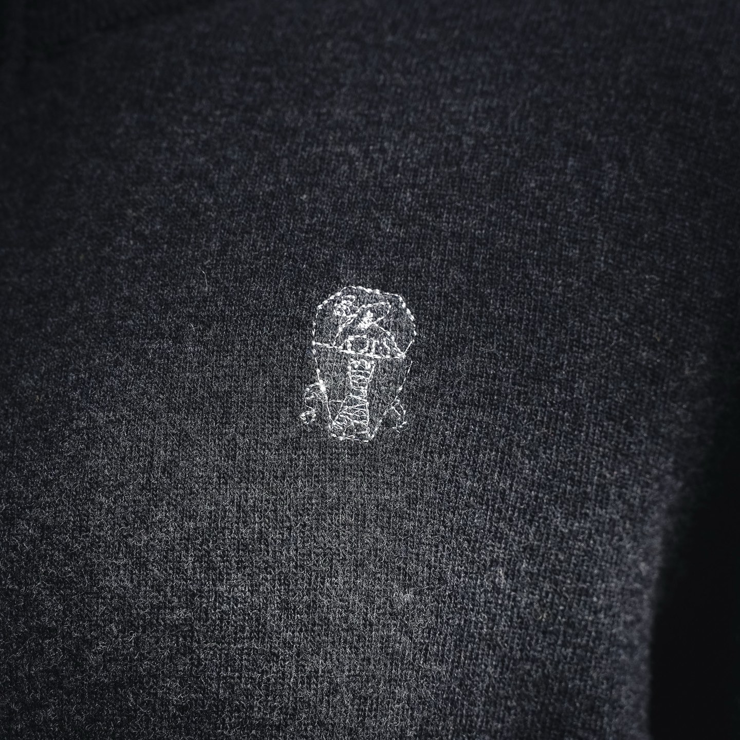 Brunello zip knit sweater