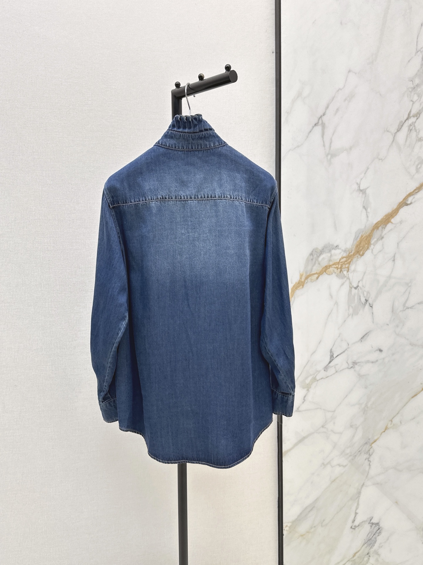 CD 26ss ribbon denim shirt