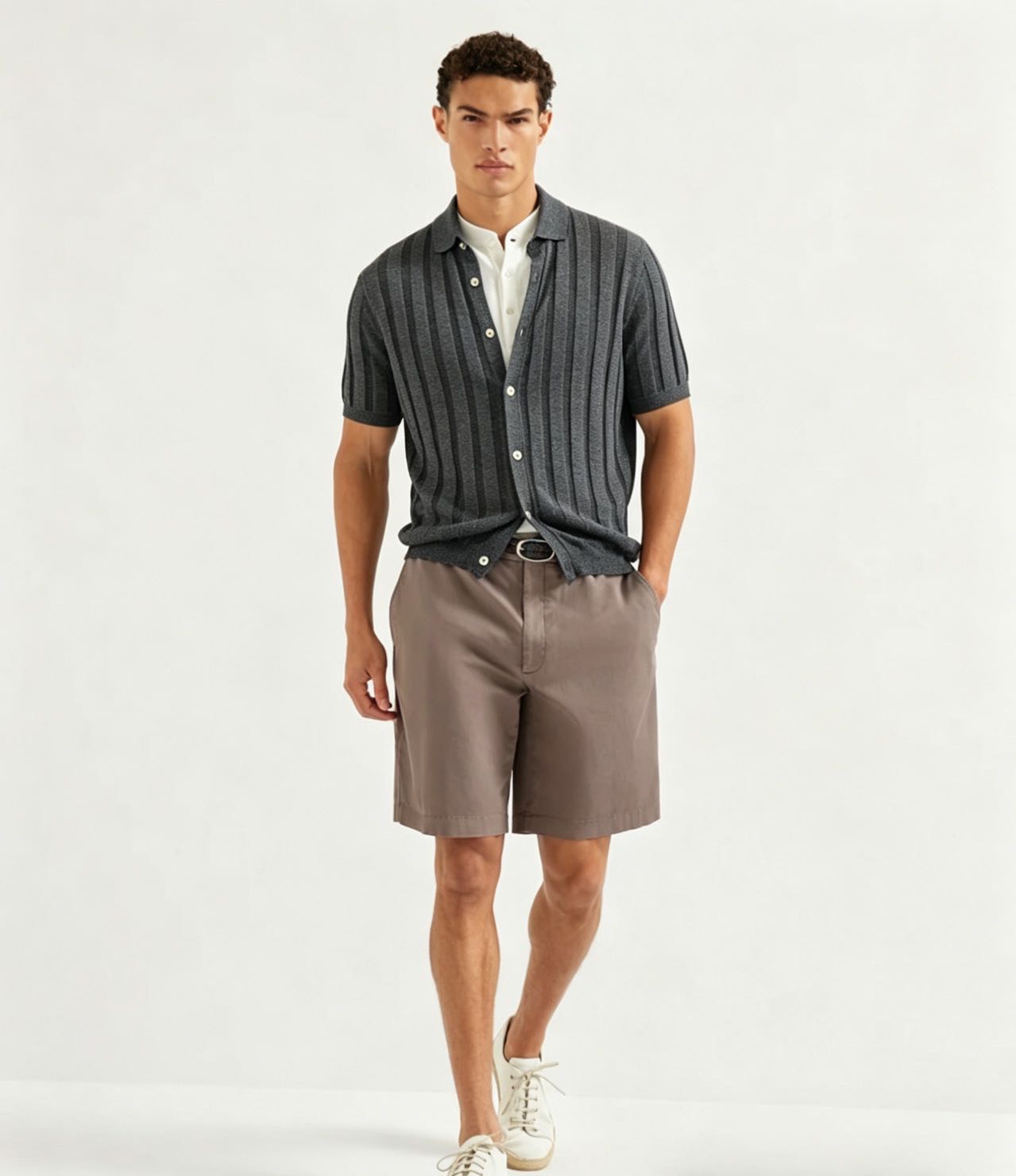 Brunello kni tribbed cardigan