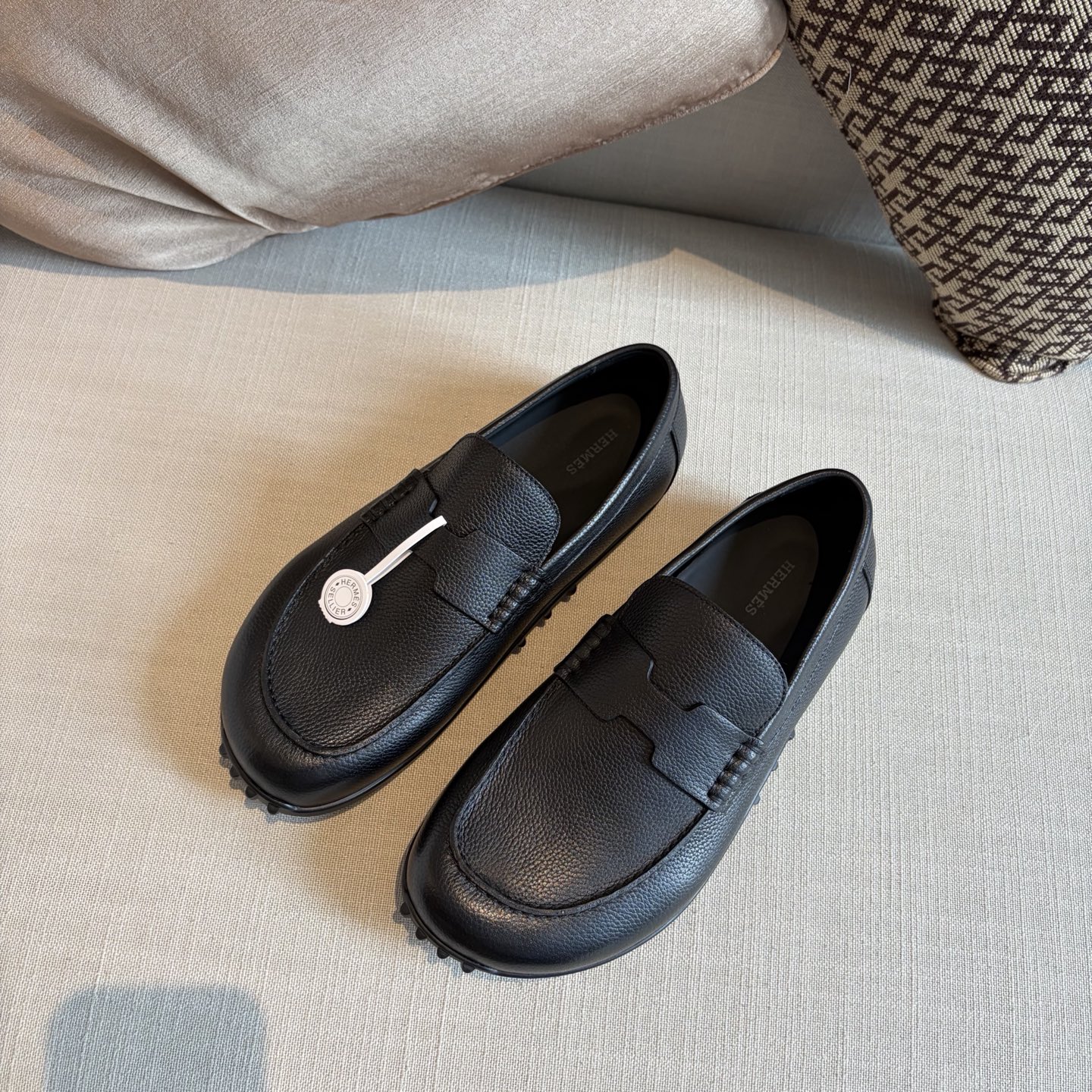 Herm leather loafers