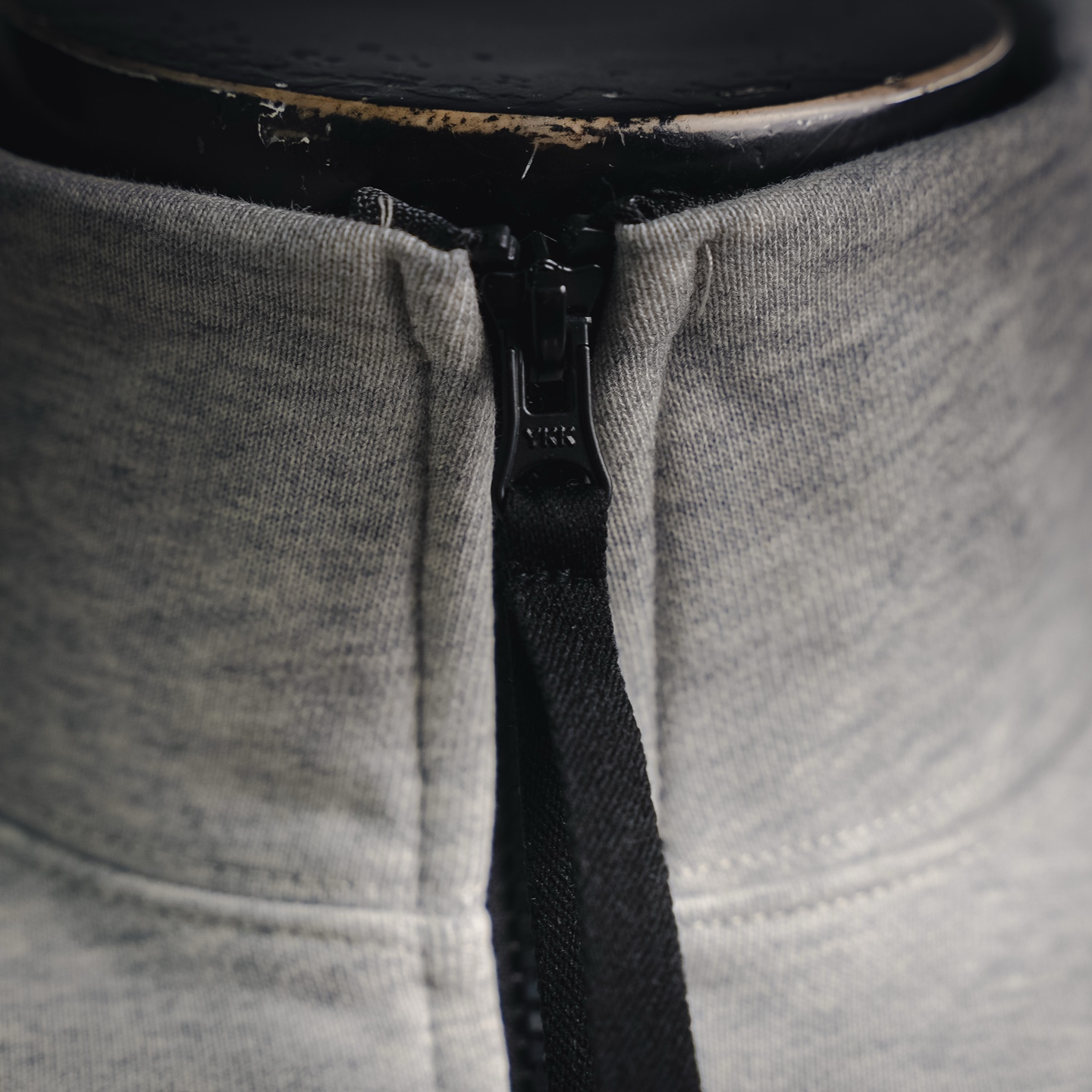 Stone zip-up sweatshirt
