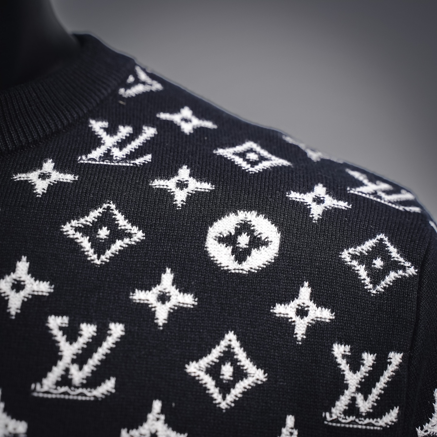 Louis graffiti jacquard sweater