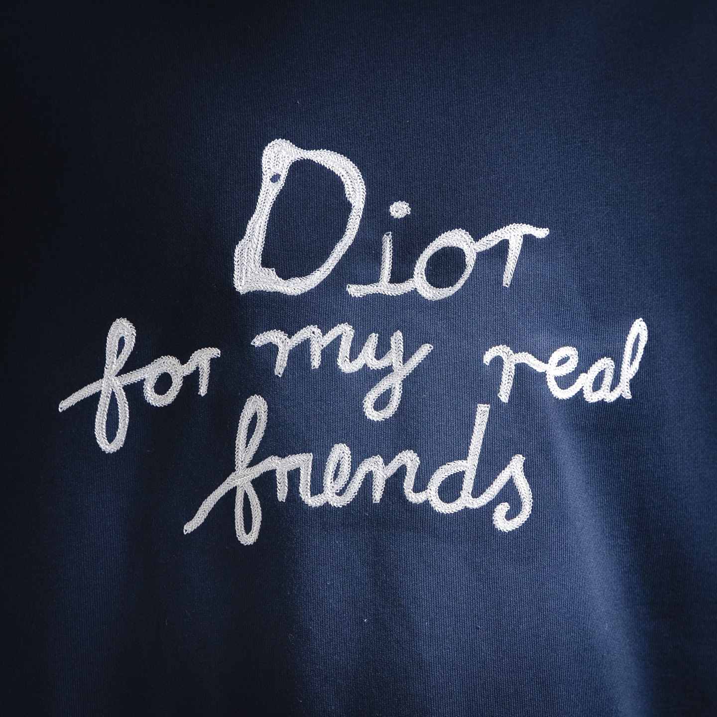 CD embroidered hoodie