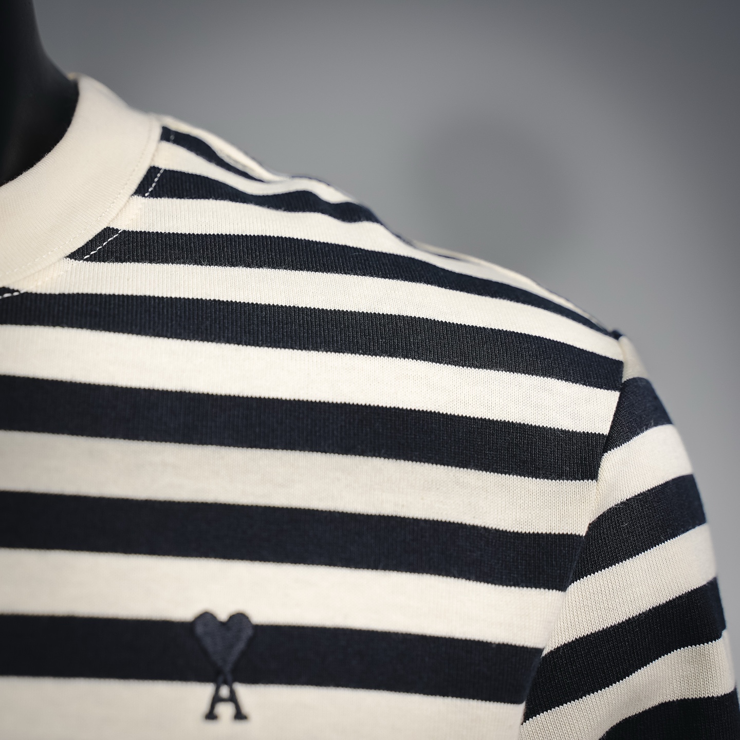 Ami striped knit sweatshirt