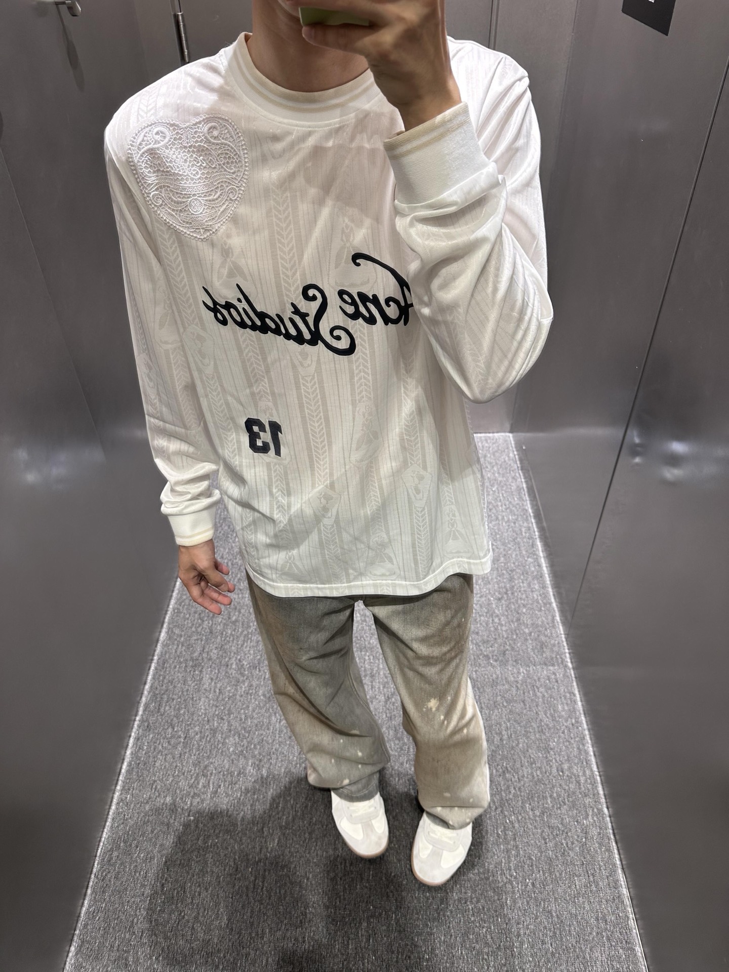 Acen jacquard sweatshirt