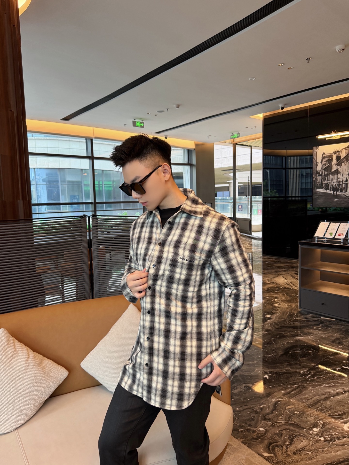 Balen ombre plaid shirts