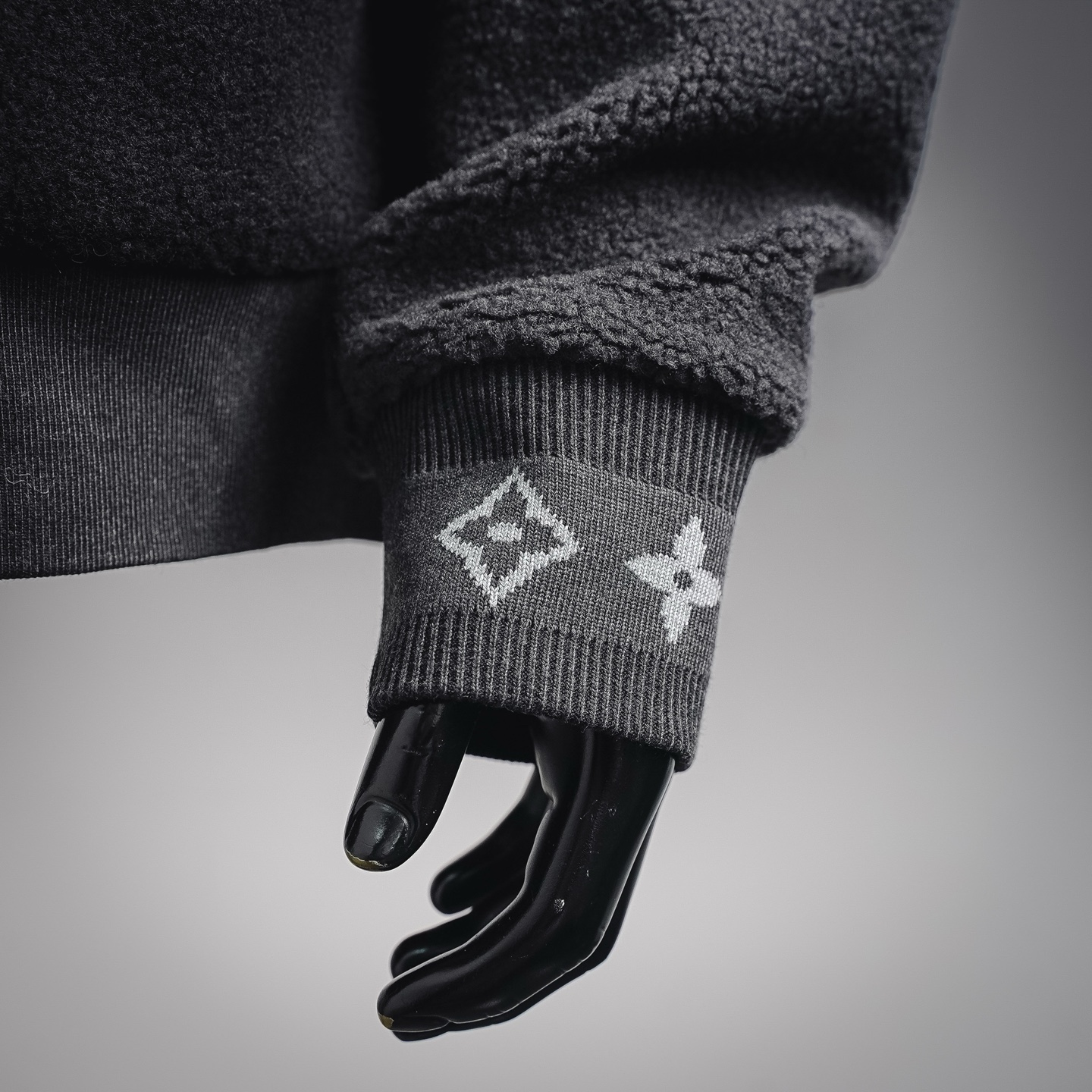 Louis jacquard stand-collar jacket