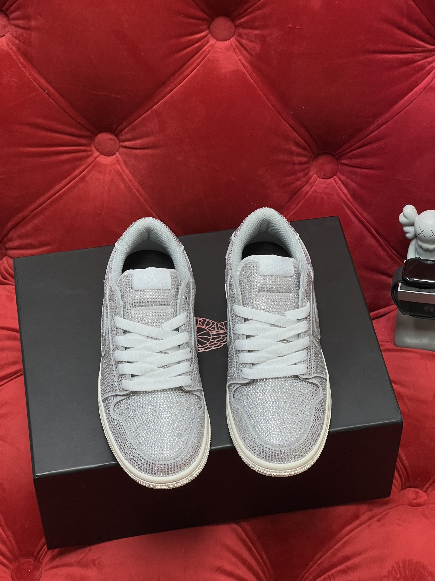 Air rhinestone sneakers