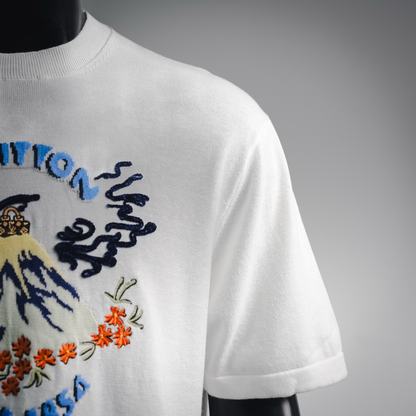 Louis embroidered knit t-shirt