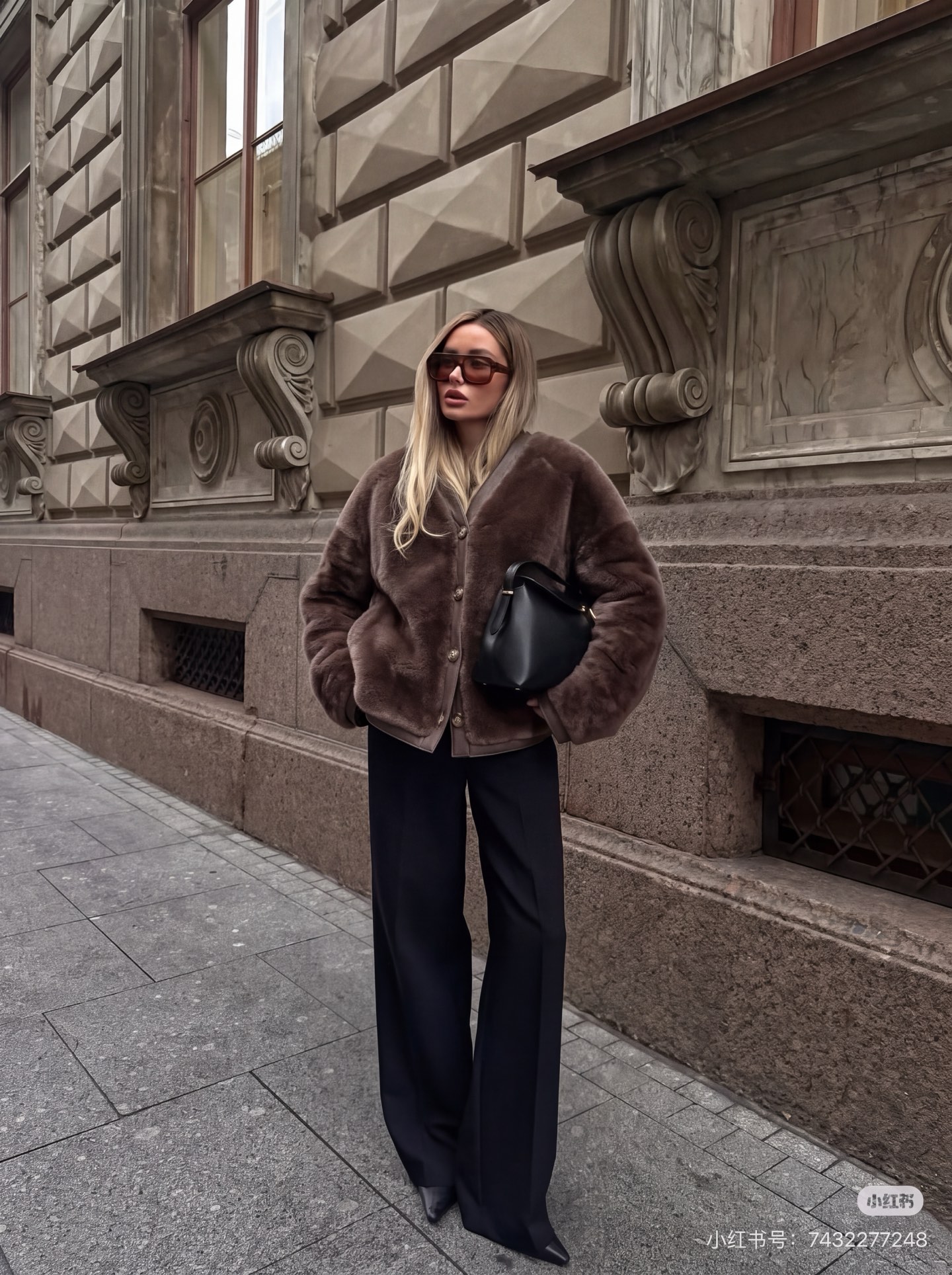 Loe 26fw fur jacket