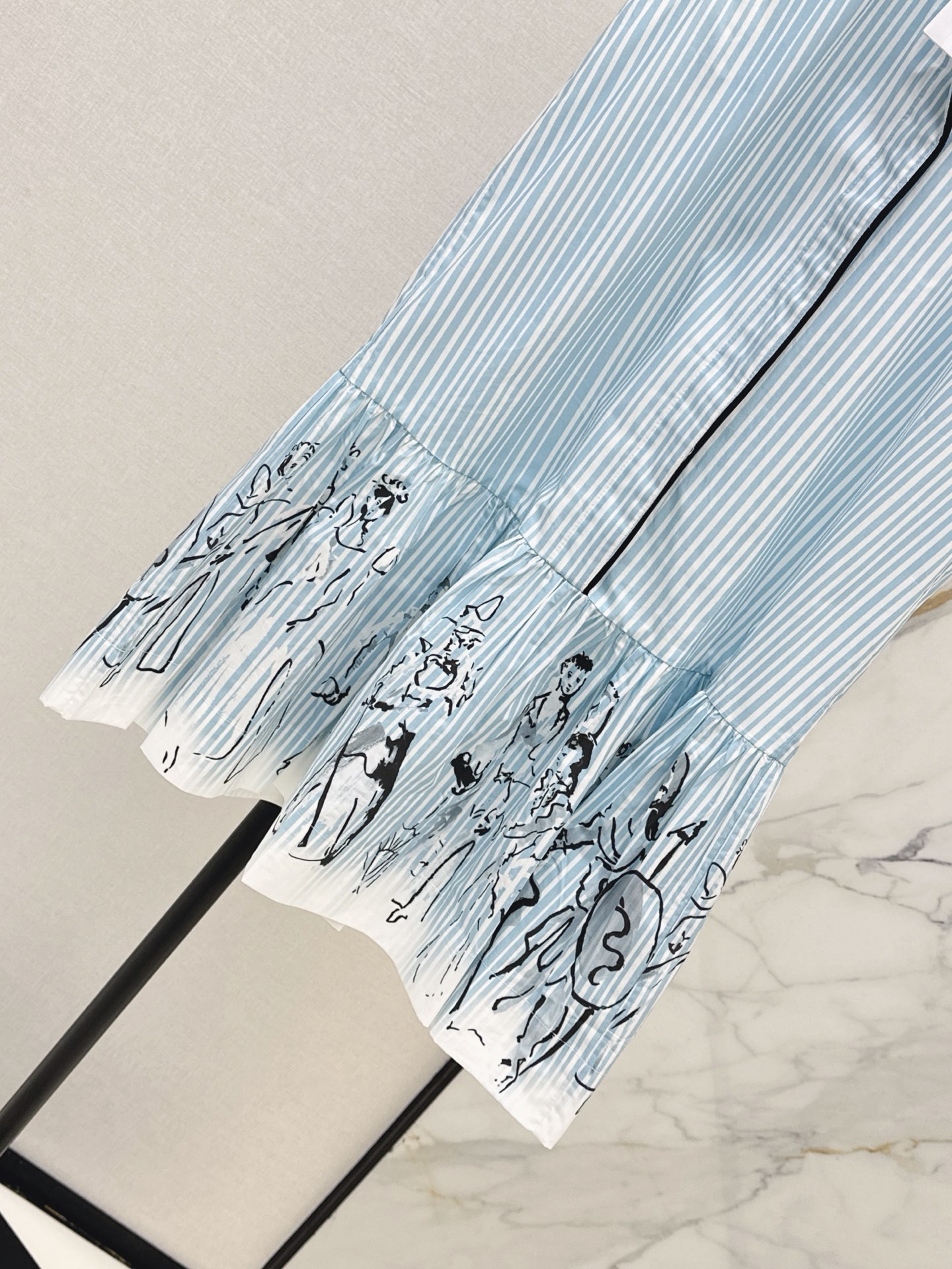 CD 26ss stripe print dress