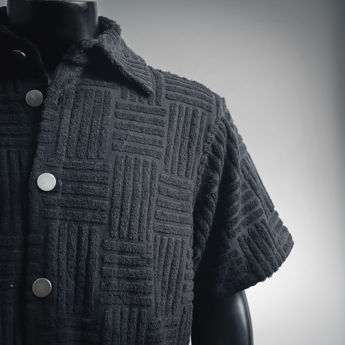 Bottega textured sleeve shirt