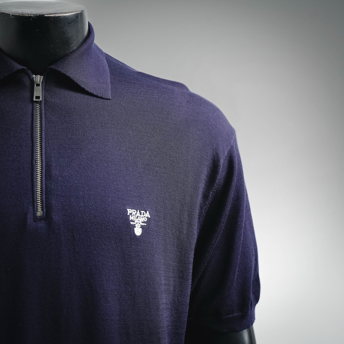Pra zip-up knit Polo