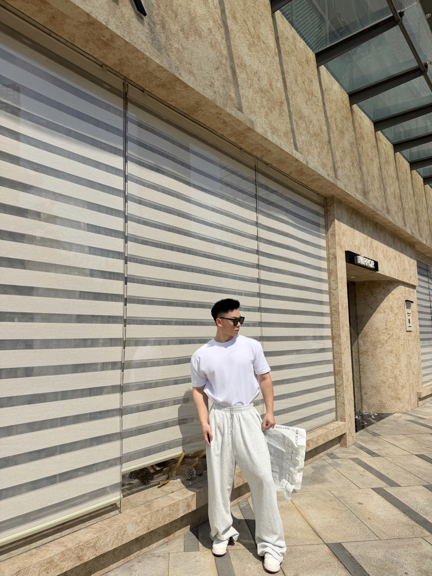 Acen casual embroidered pants