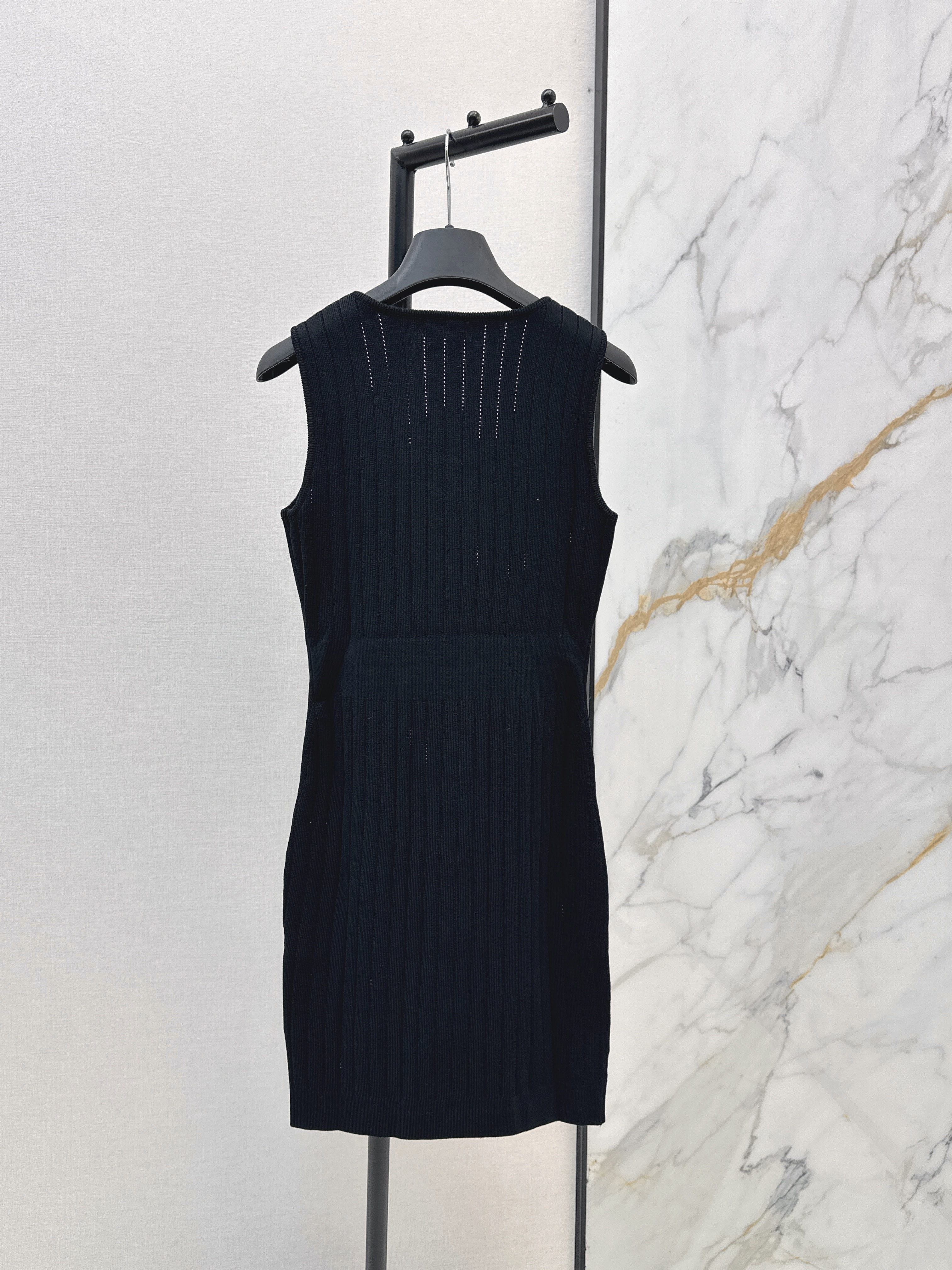 Bal 26ss sleeveless knit dress