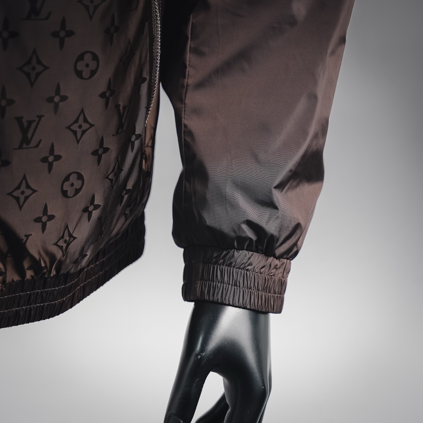 Louis splicing hooded jacket