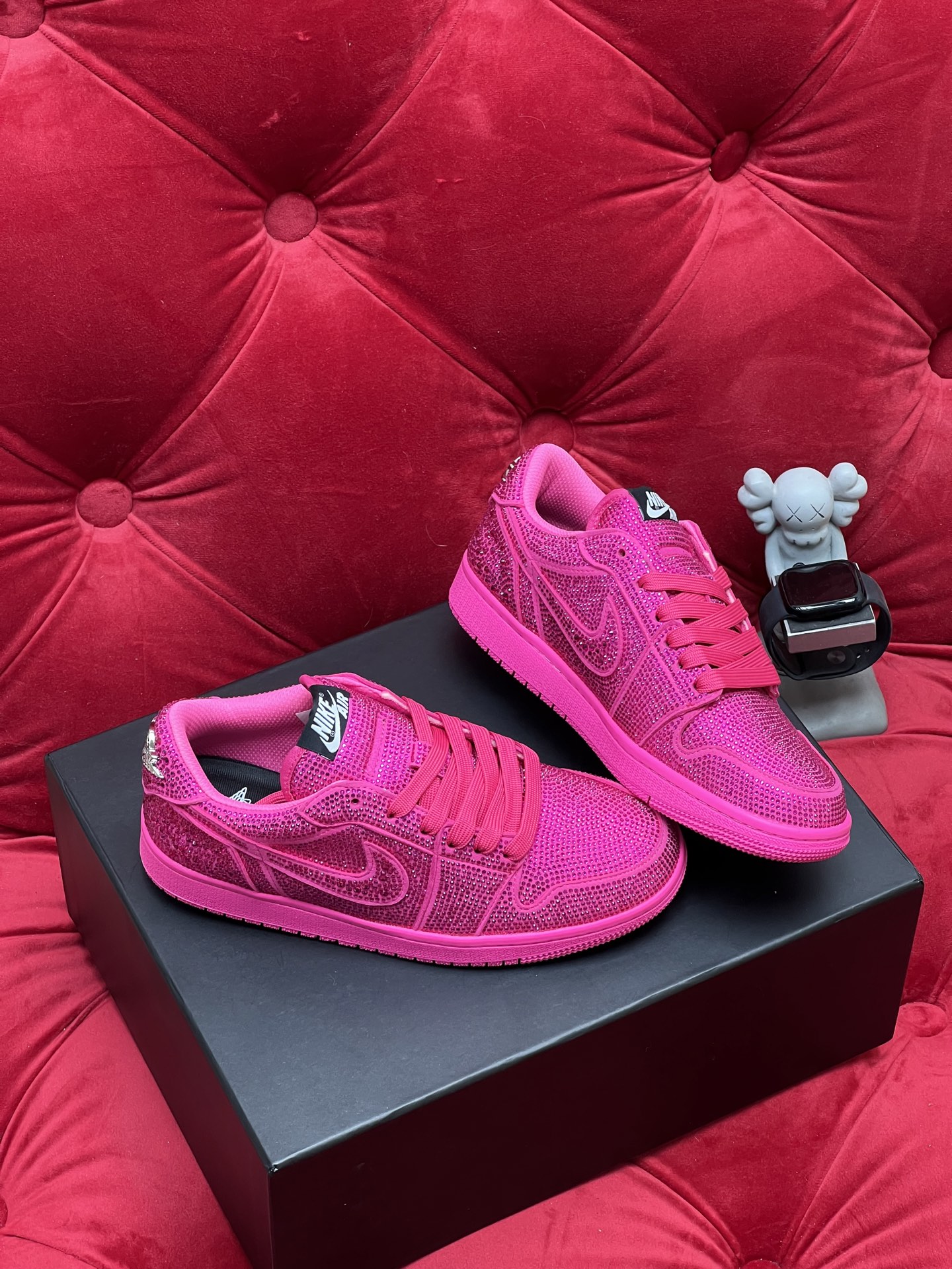 Air rhinestone sneakers