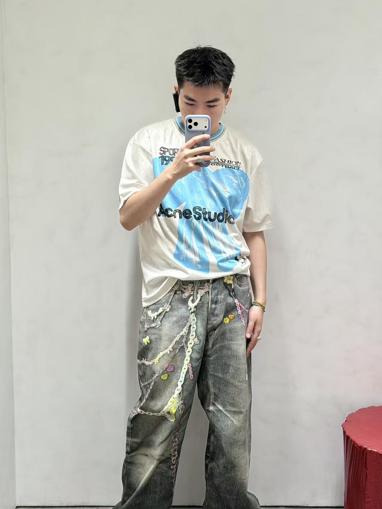 Acen graffiti-print t-shirt