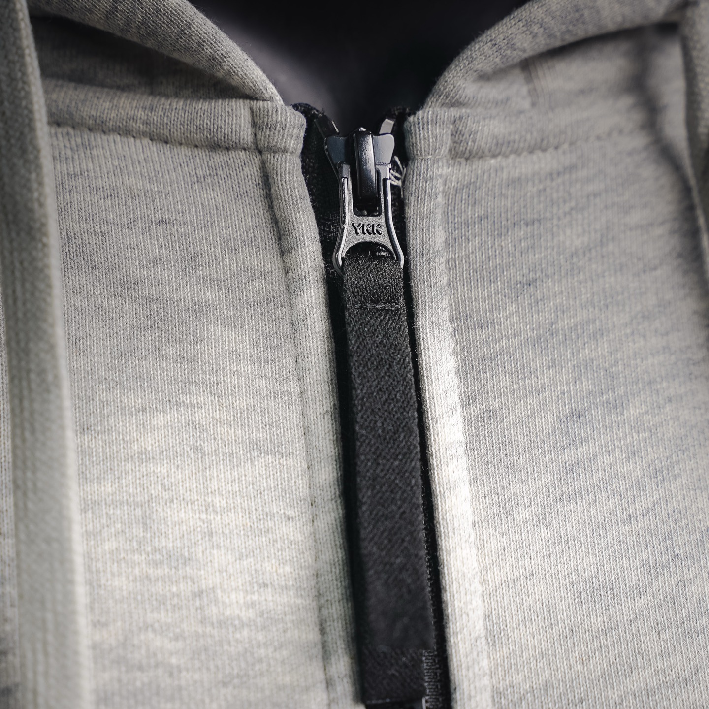 Stone hooded zip-up jacket