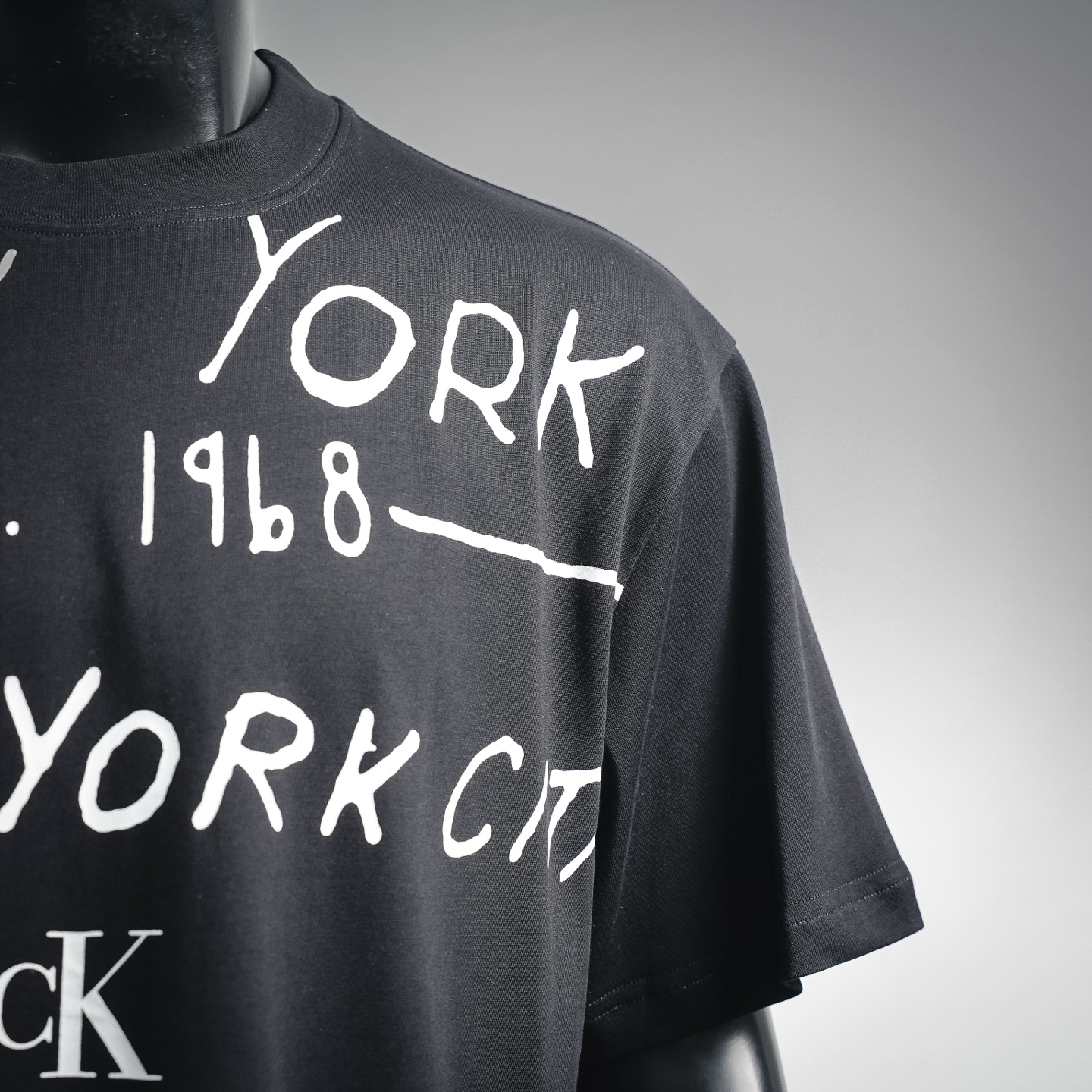 CK letter graffiti logo t-shirt