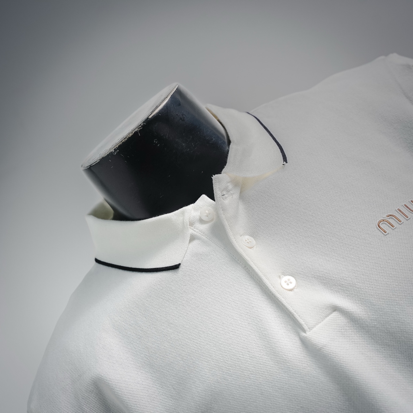 Miu embroidered Polo