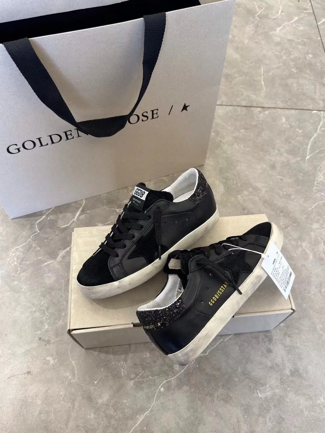 Golden shoes