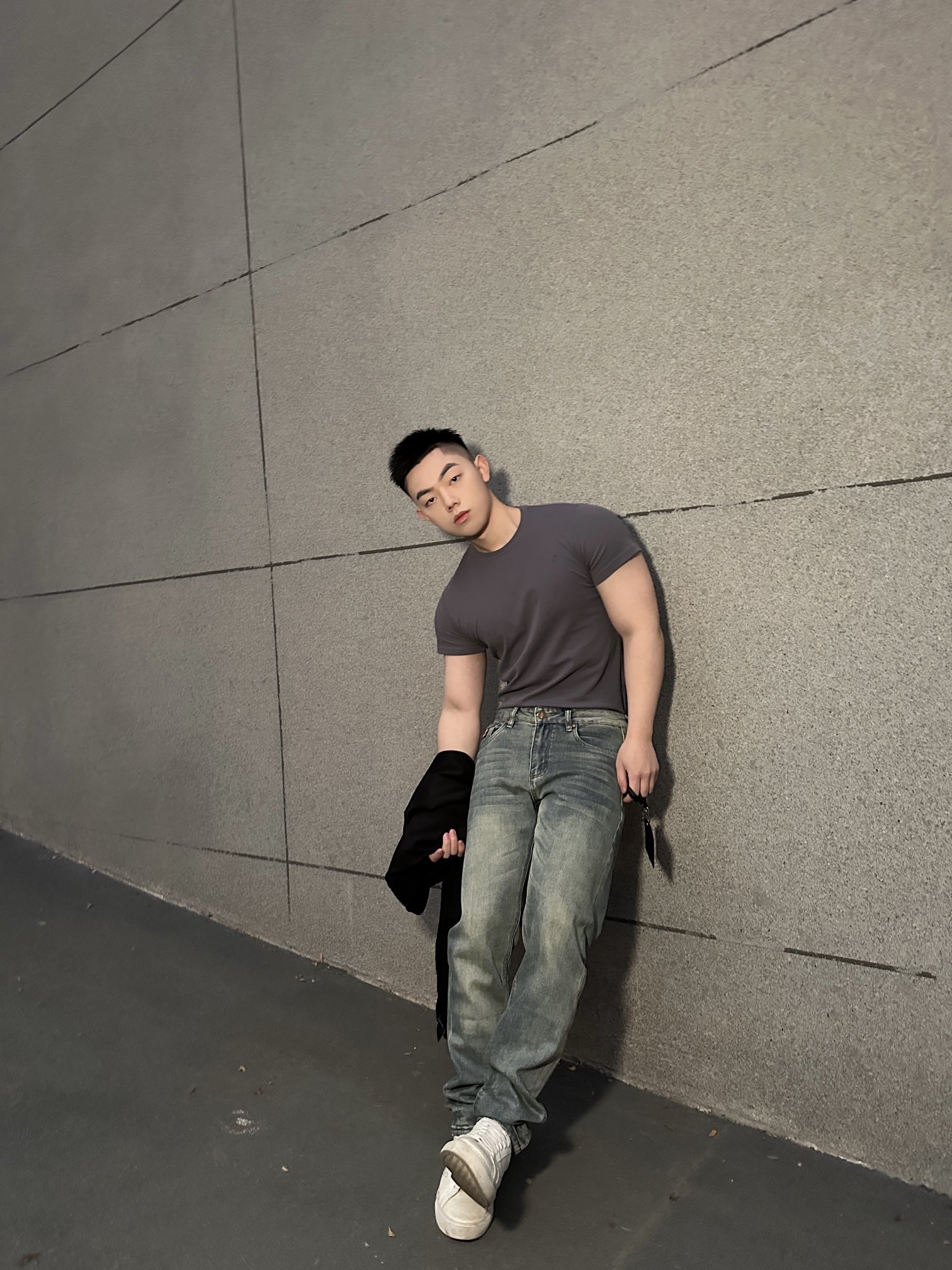 Bur skinny faded jeans